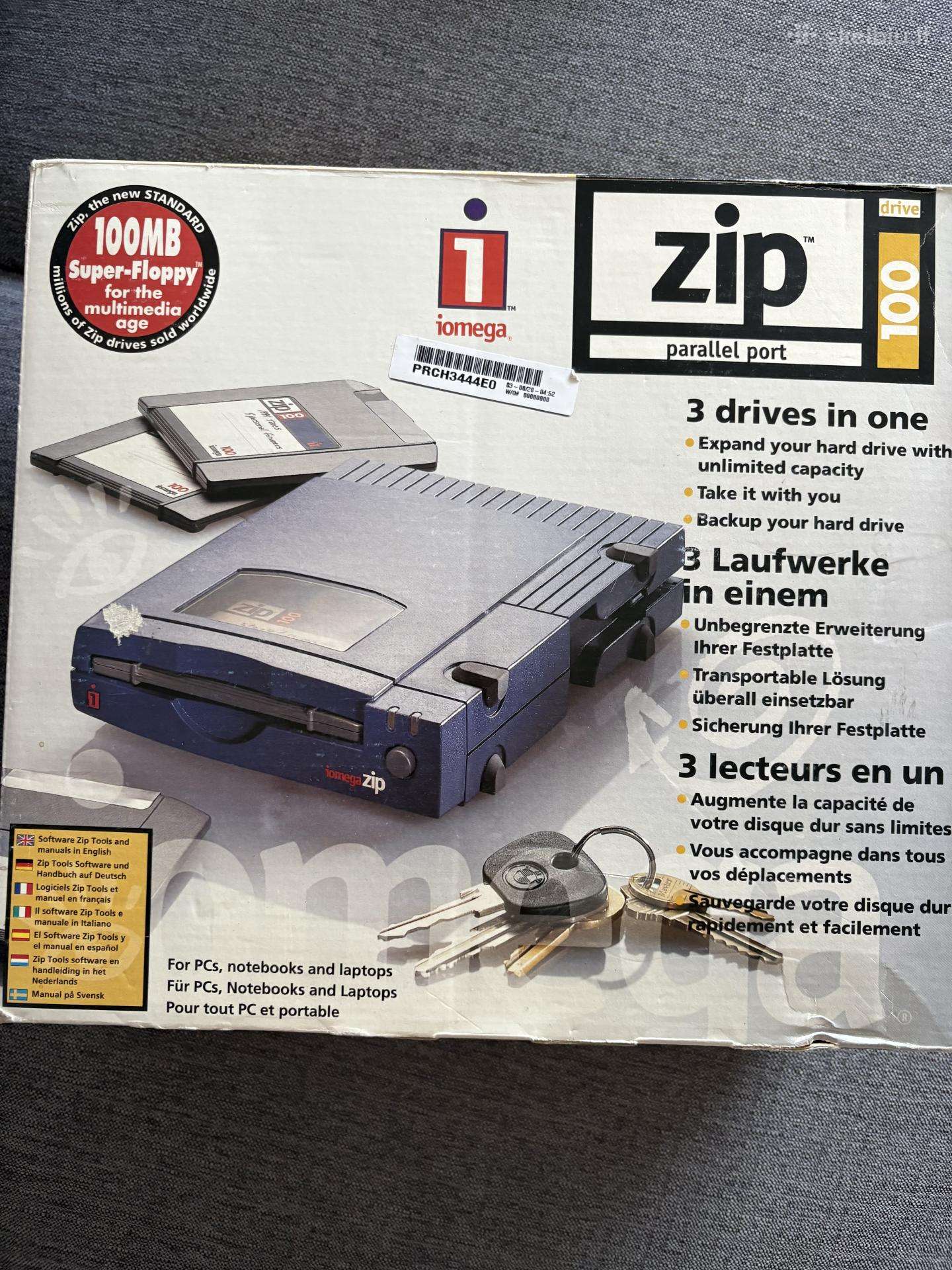 Iomega Zip 100 išorinis diskų įrenginys