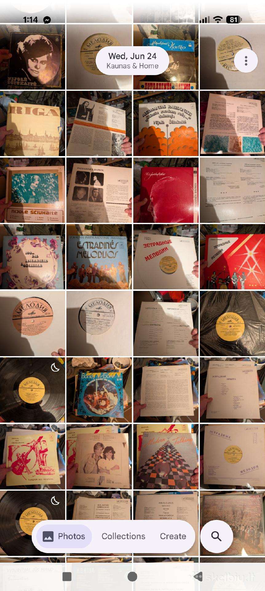 Vinilinių plokštelių kolekcija