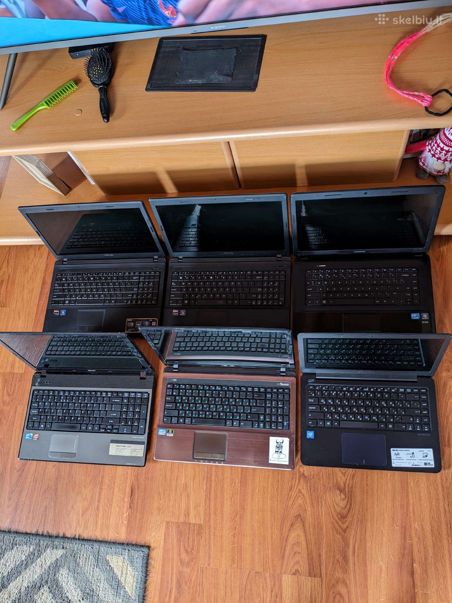 6 seni loptopai už 90€ kaina už visus