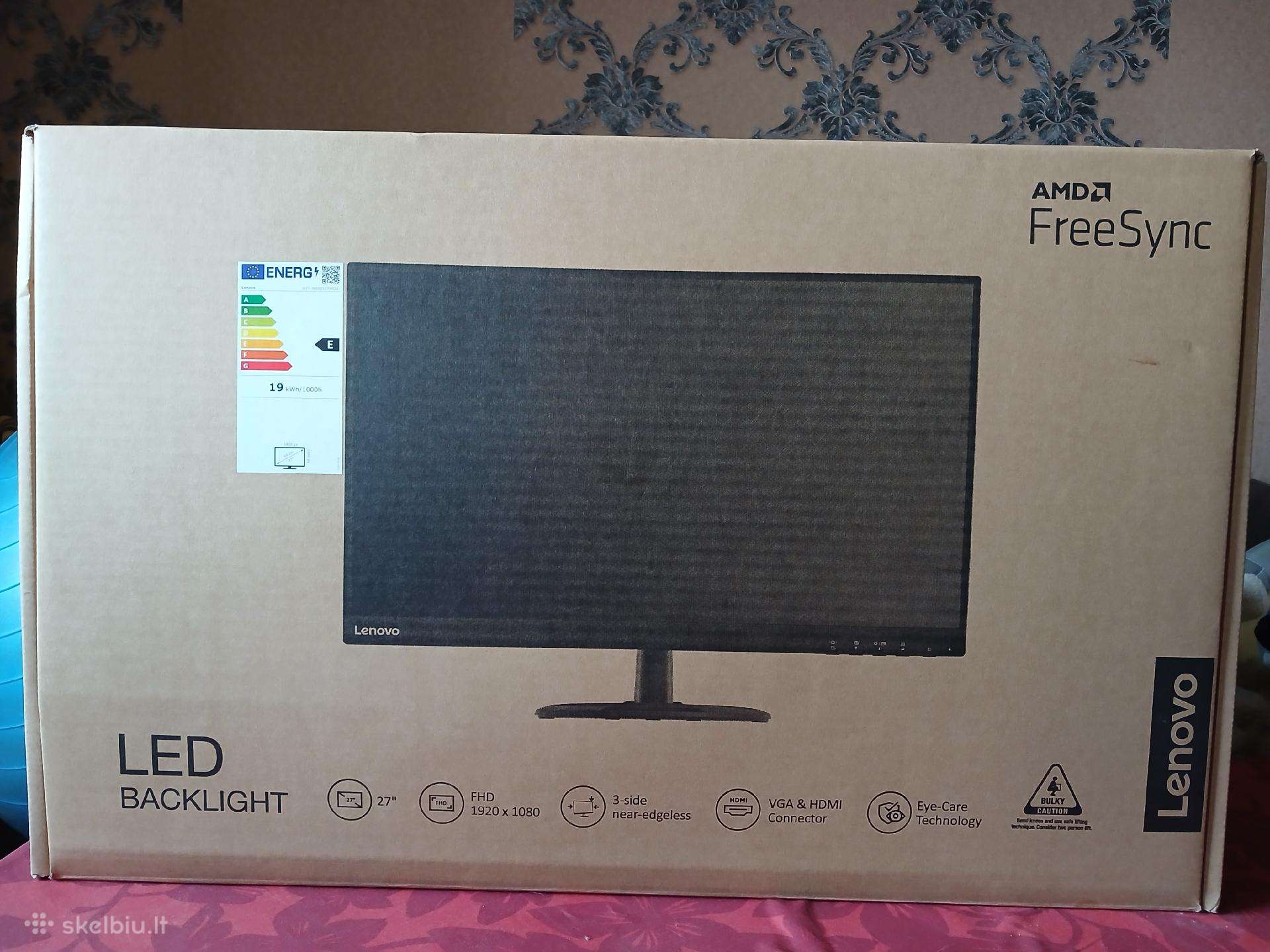 Monitorius Lenovo D27-30 27" (su original pakuote)