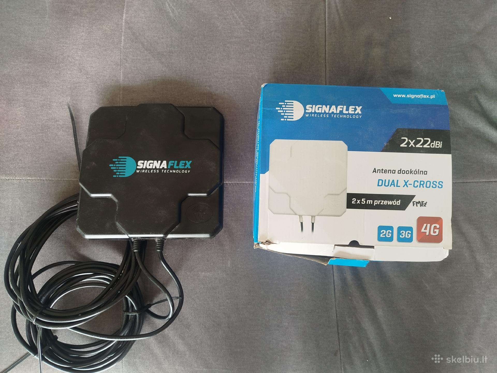 Parduodama Signaflex Dual X-cross 4G Lte antena 2x