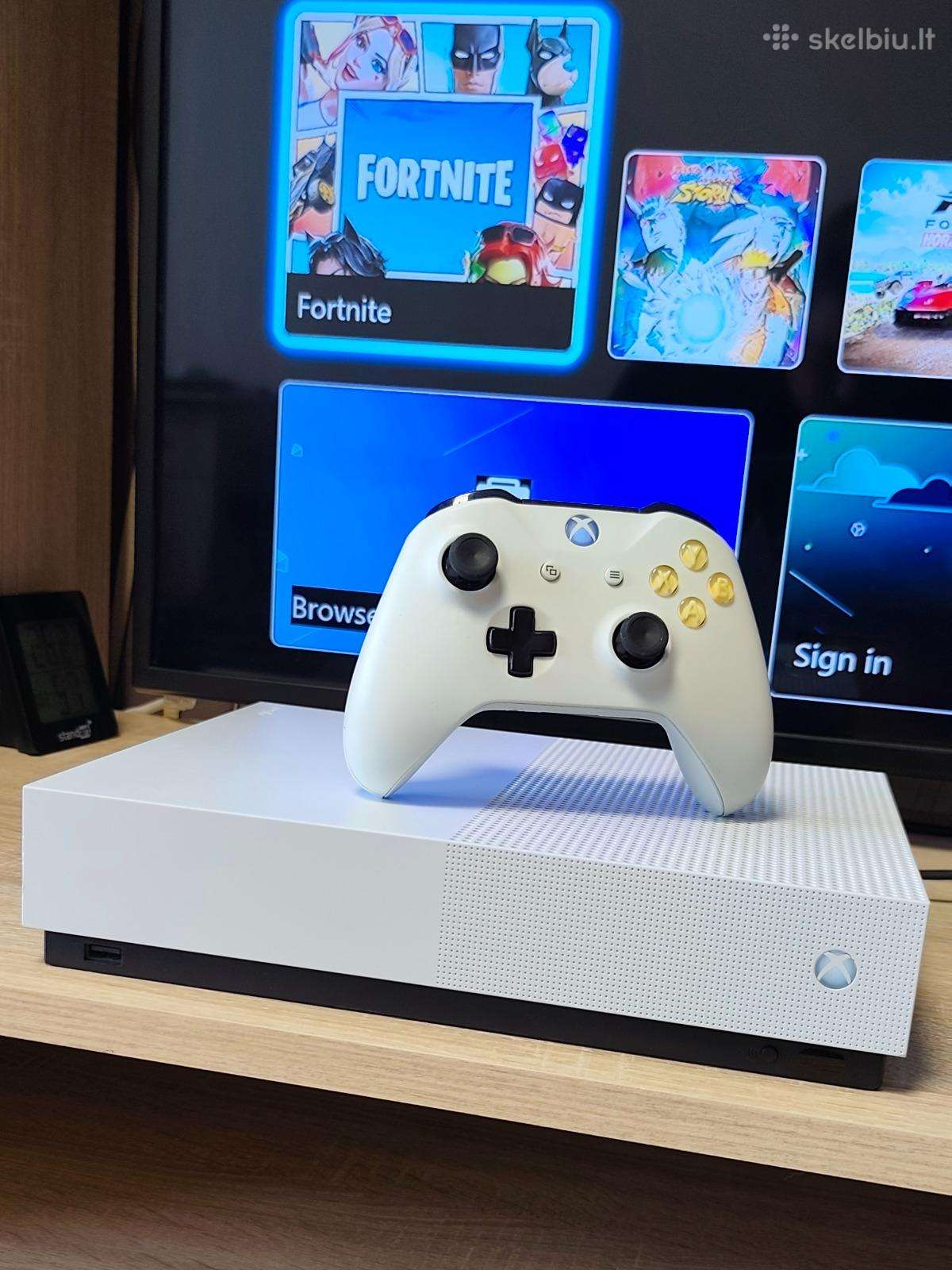 Xbox One S 1tb All-digital Tvarkingas Su Hdmi