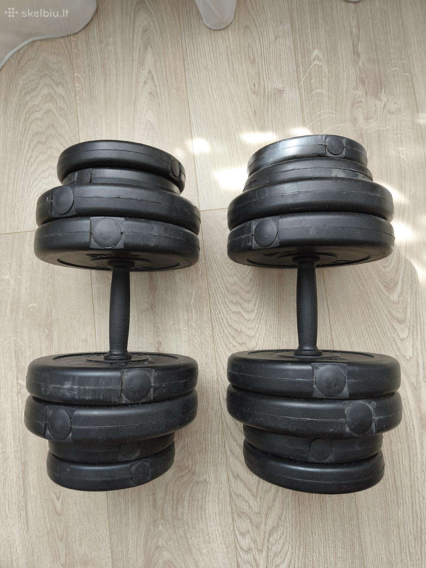 Hanteliai 2x15 kg