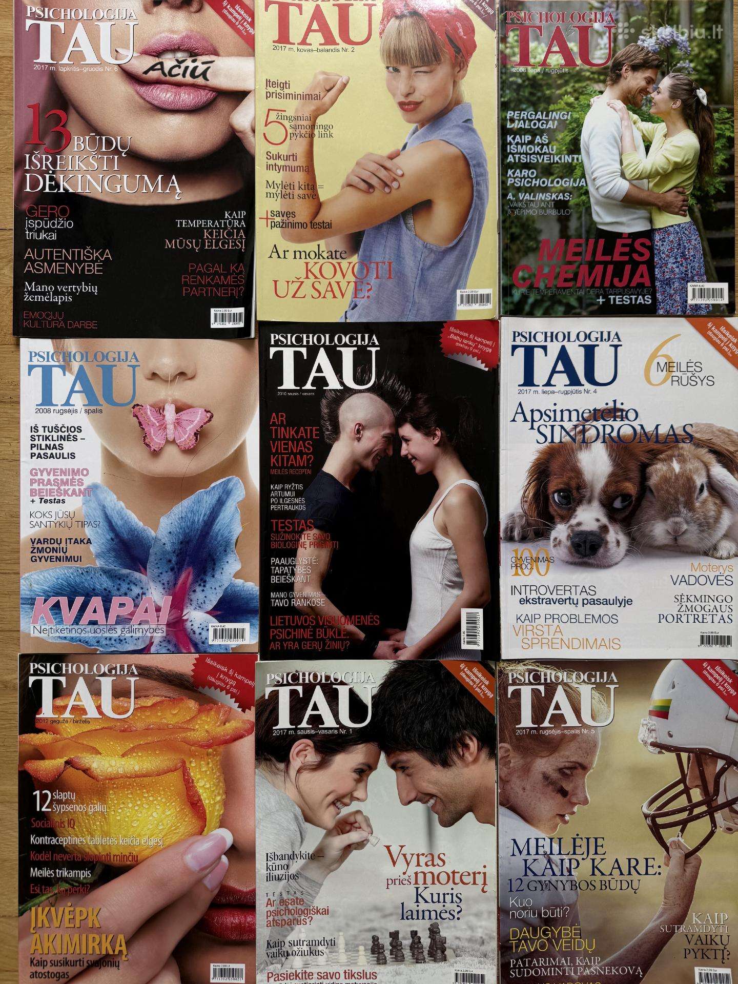 Psichologija Tau žurnalai (10 vnt. komplektas)