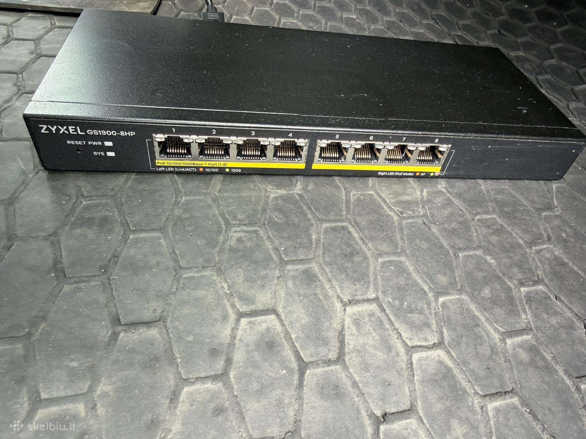 Zyxel Gs1900-8hp gigabit poe switch 8 port