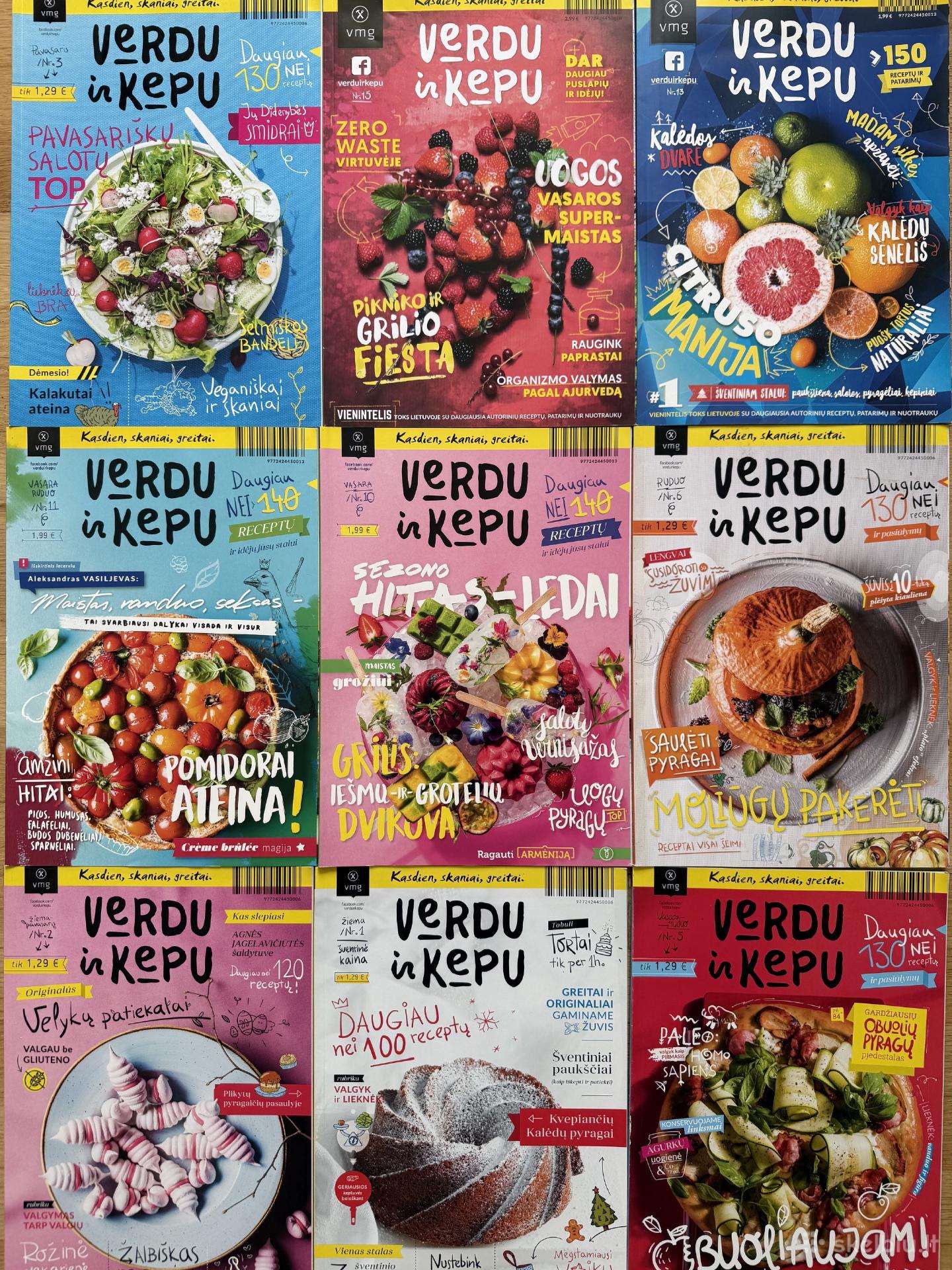Verdu ir Kepu žurnalai (13 vnt komplektas)
