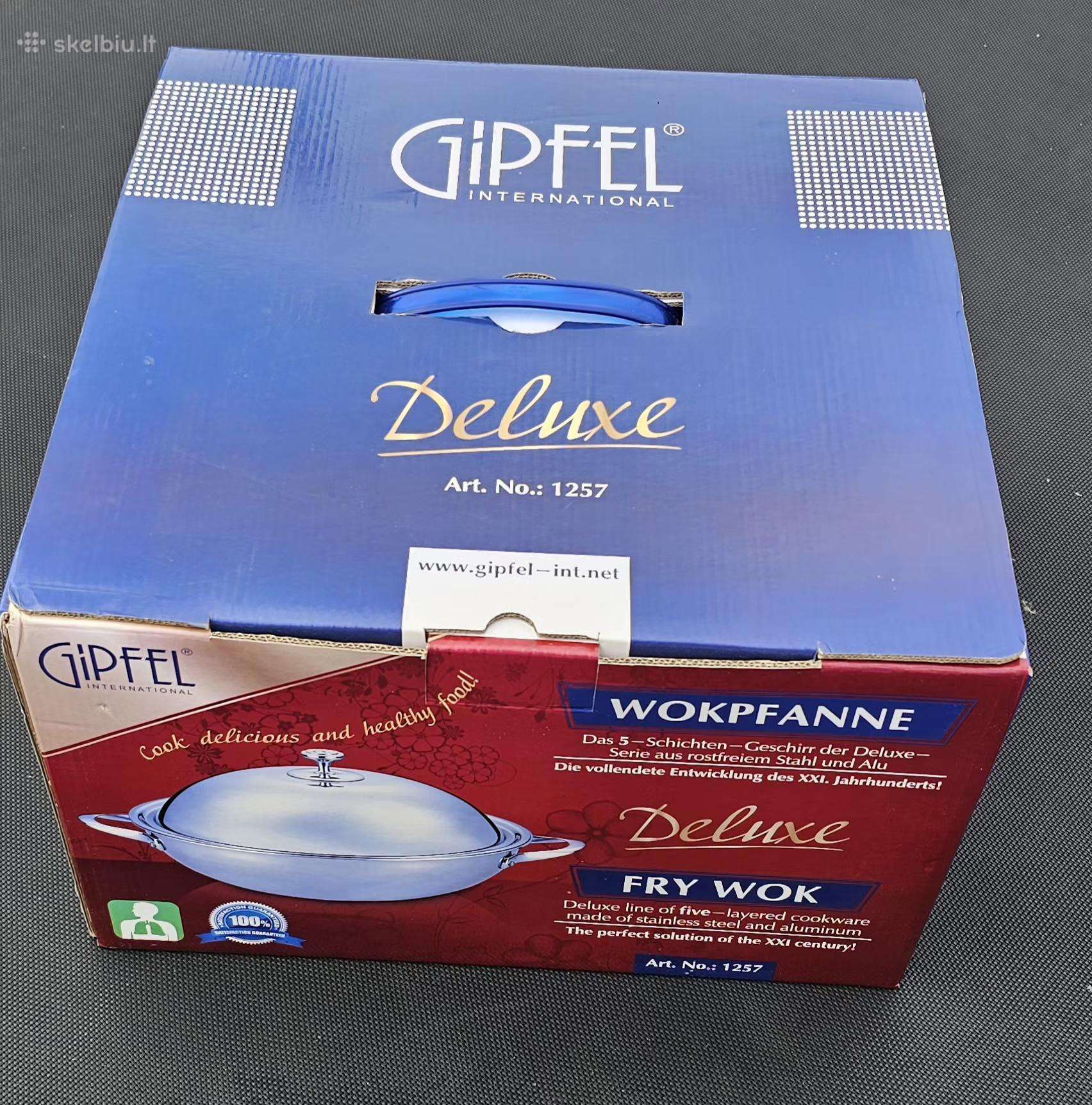 Prabangi Gipfel Deluxe Wok keptuvė-puodas
