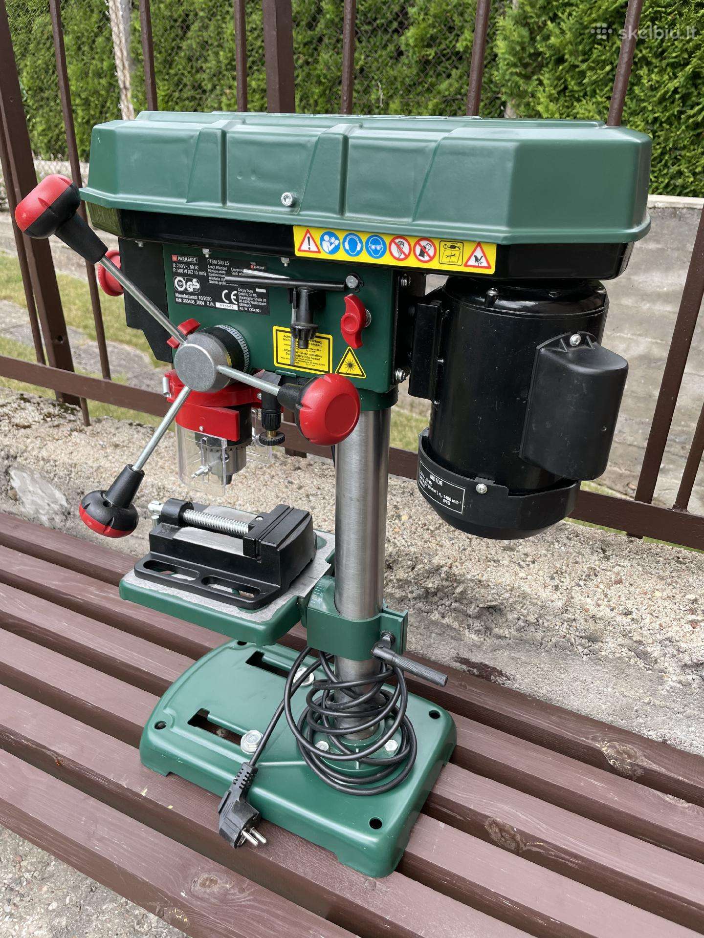 Parkside Ptbm 500 E5 stalinės gręžimo staklės-500w