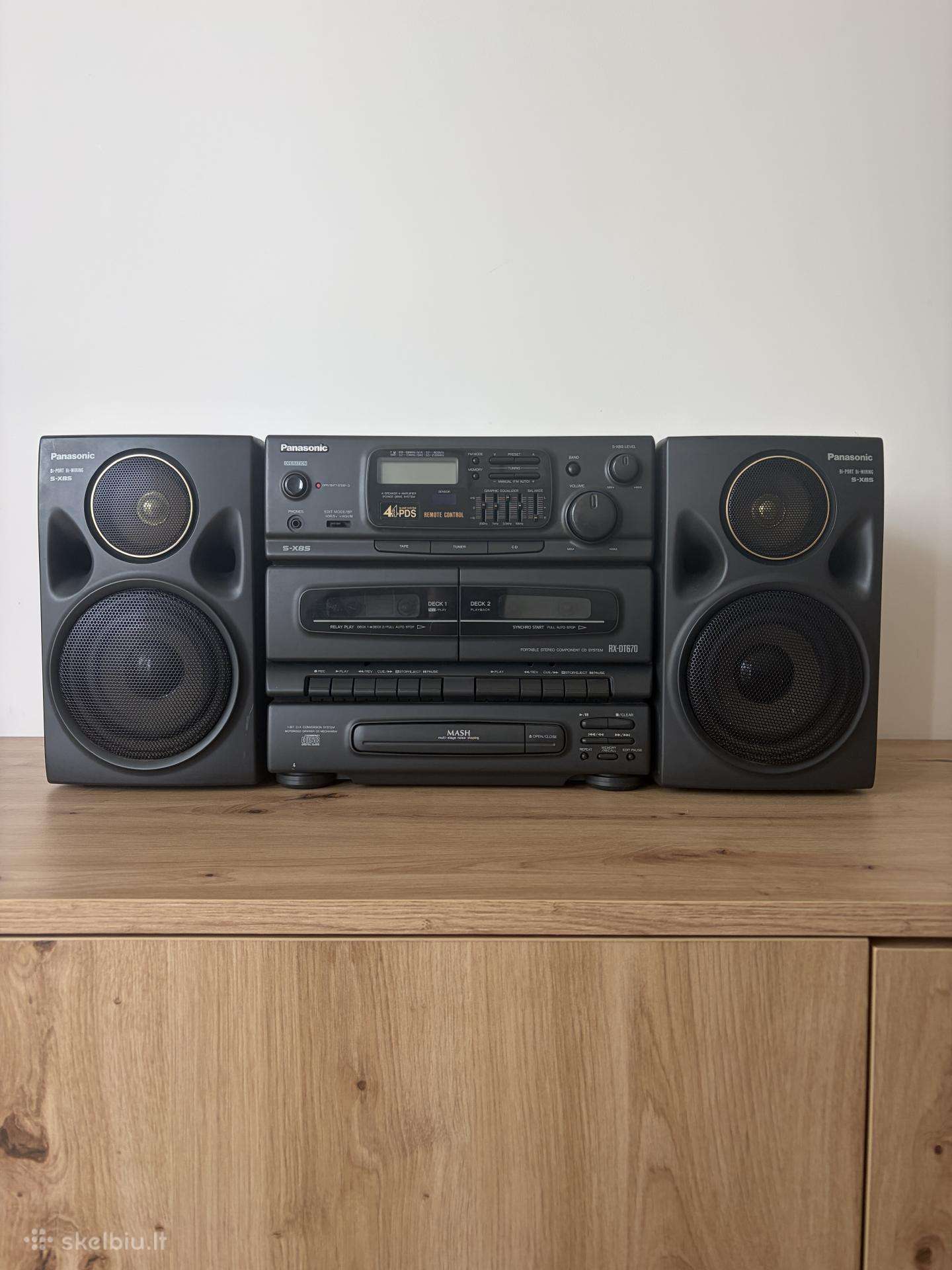 Panasonic Rx-dt670 "Platinum" boombox su pulteliu