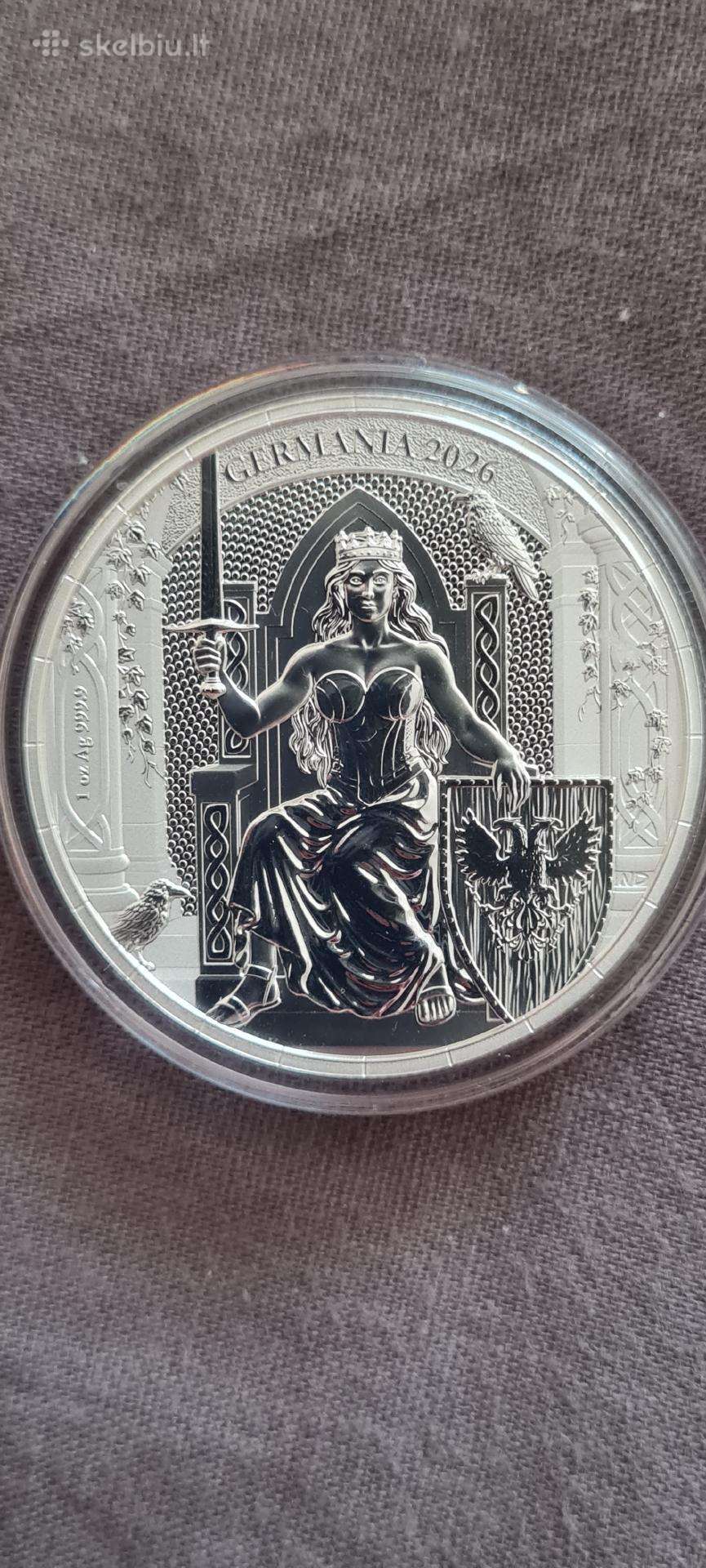 1oz sidabrines monetos 2026 Germania mint