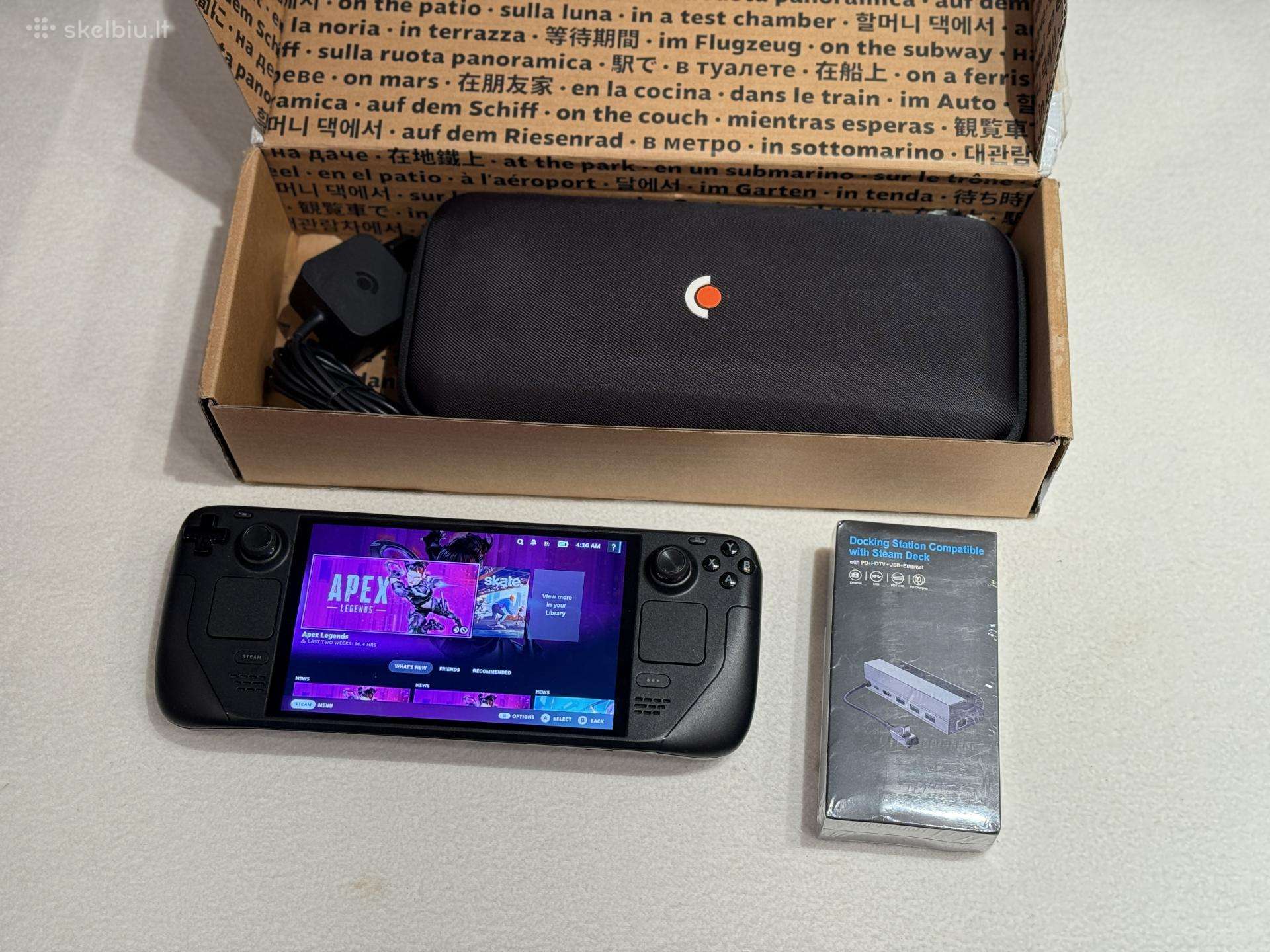 Kaip Naujas Steam Deck Oled 512gb 512 GB + Dock