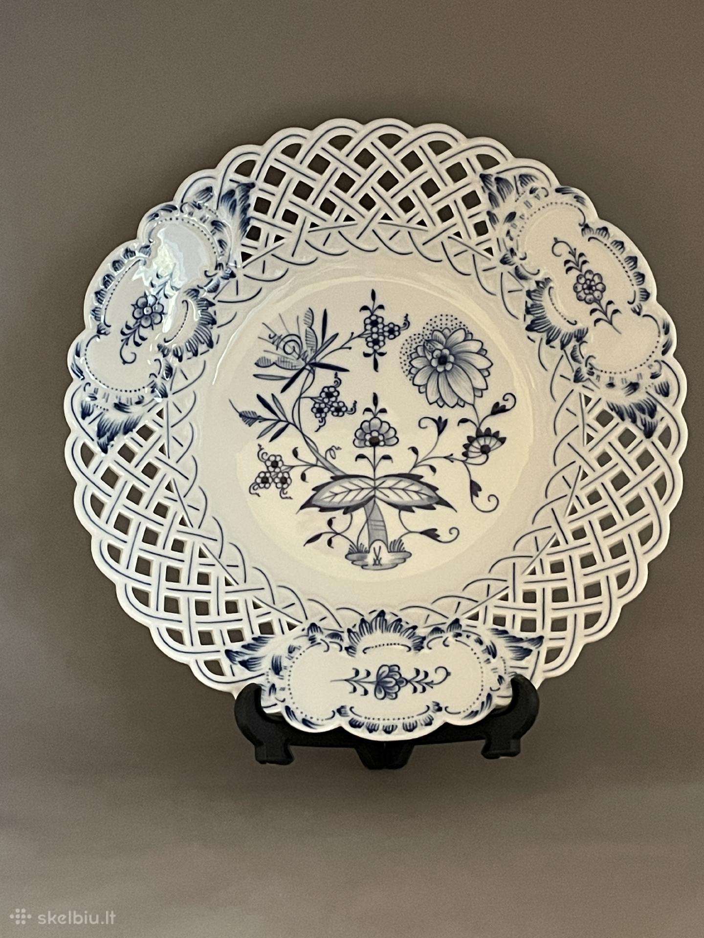 Meissen. Ažūrinė dekoratyvinė lėkštė, 29 cm