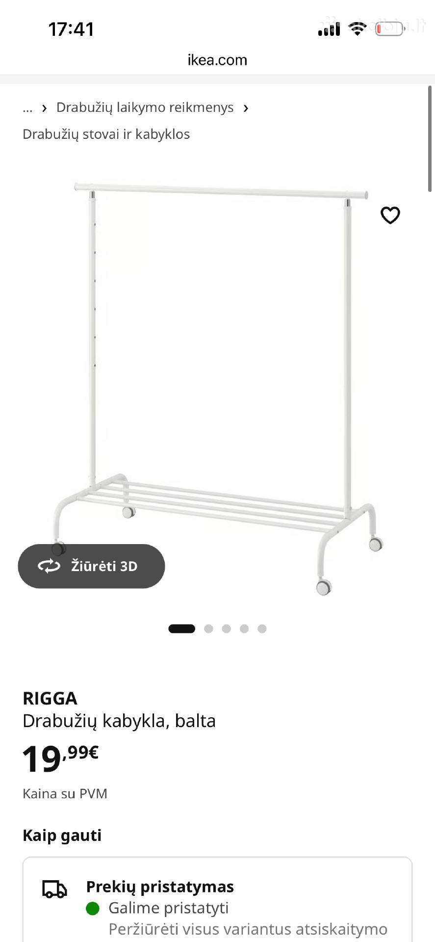 Ikea drabužių kabykla