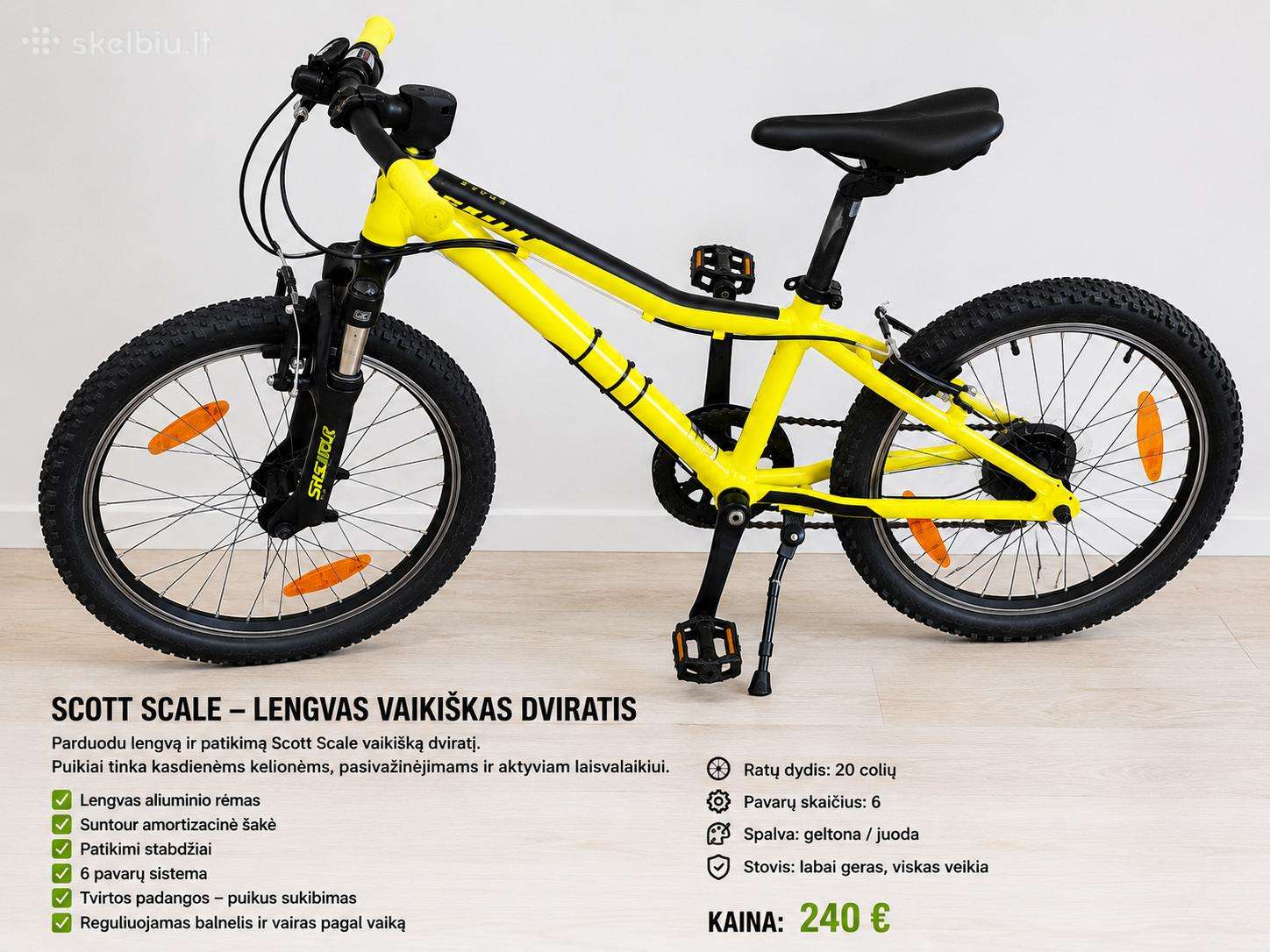 Scott Scale Vaikiškas Kalnų Dviratis