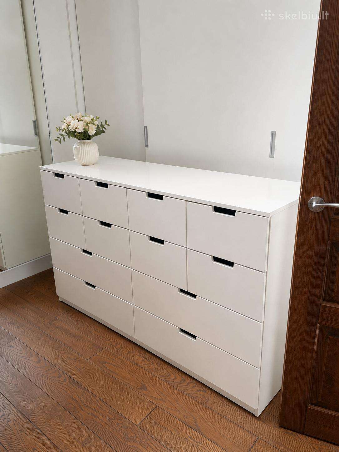 Ikea Nordli komoda su 12 stalčių – ideali būklė