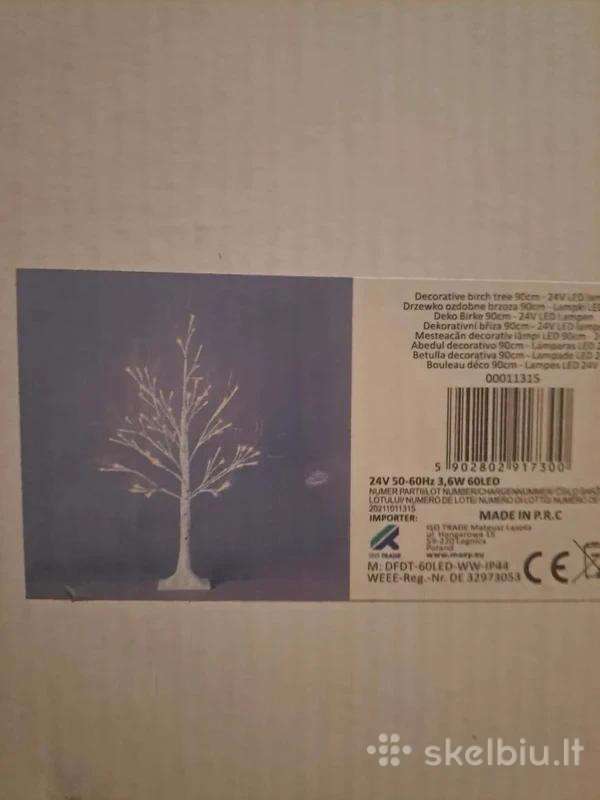 Dekoratyvinis šviečiantis LED medis (beržas) 90cm
