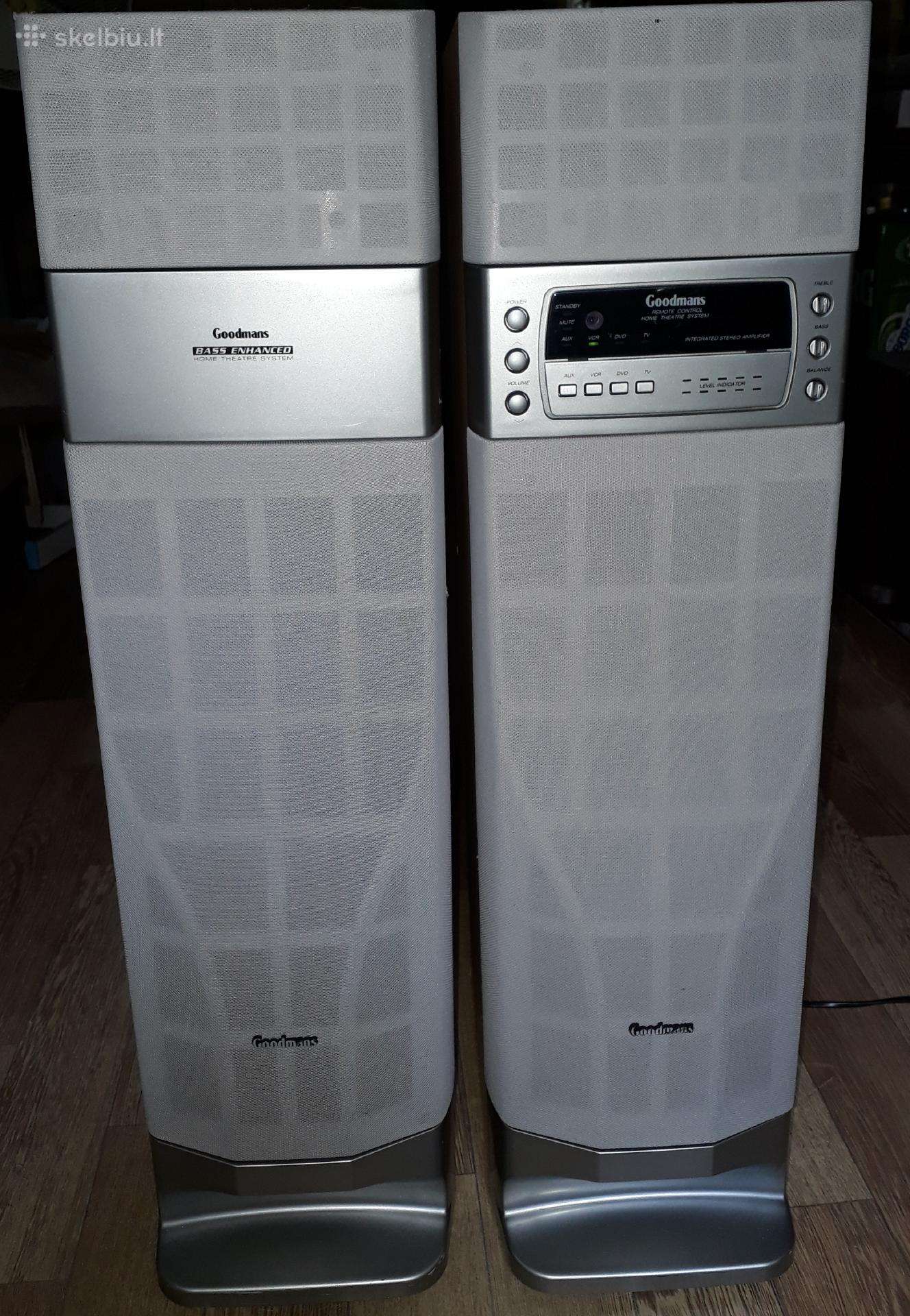 Goodmans kolonėlės su stiprintuvu ir CD