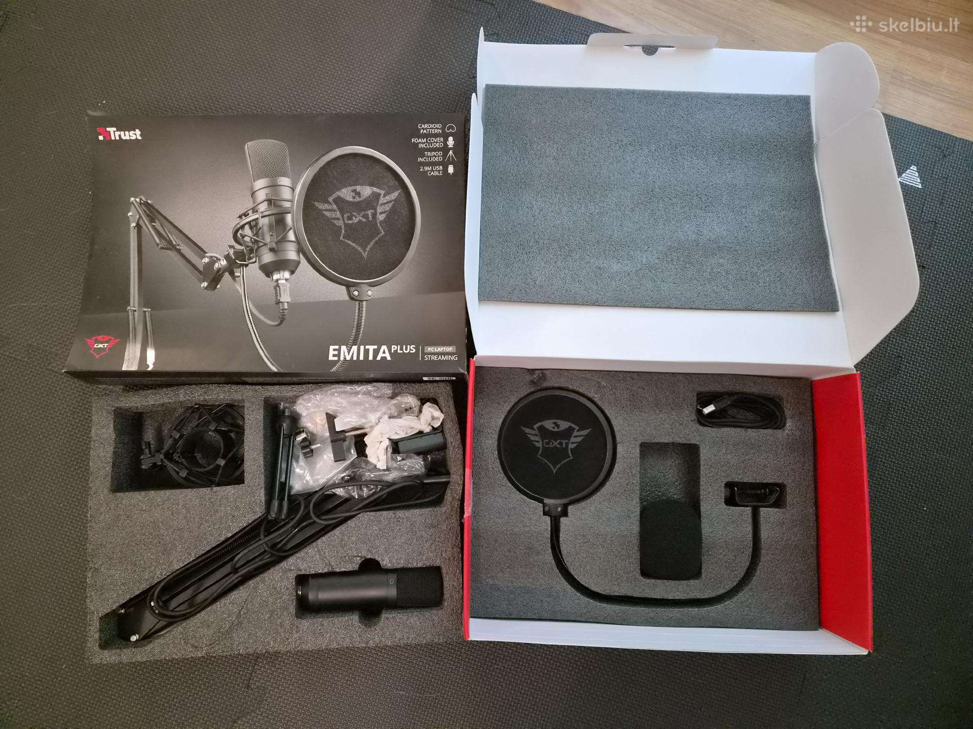 Usb Mikrofonas Trust Gxt 252+ Emita Plus