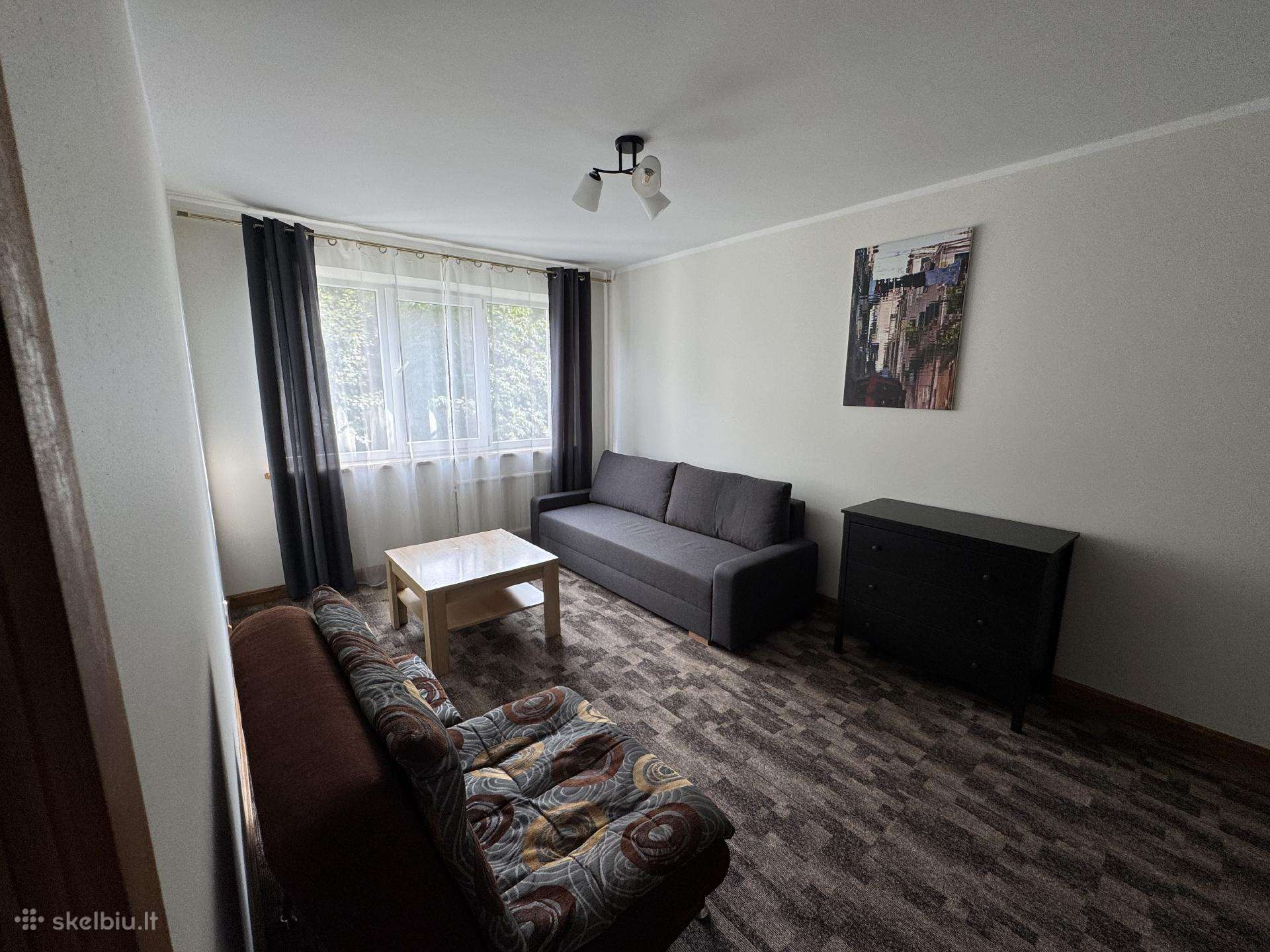 Nuomojamas šviesus 1 kambario butas Draugystės g.