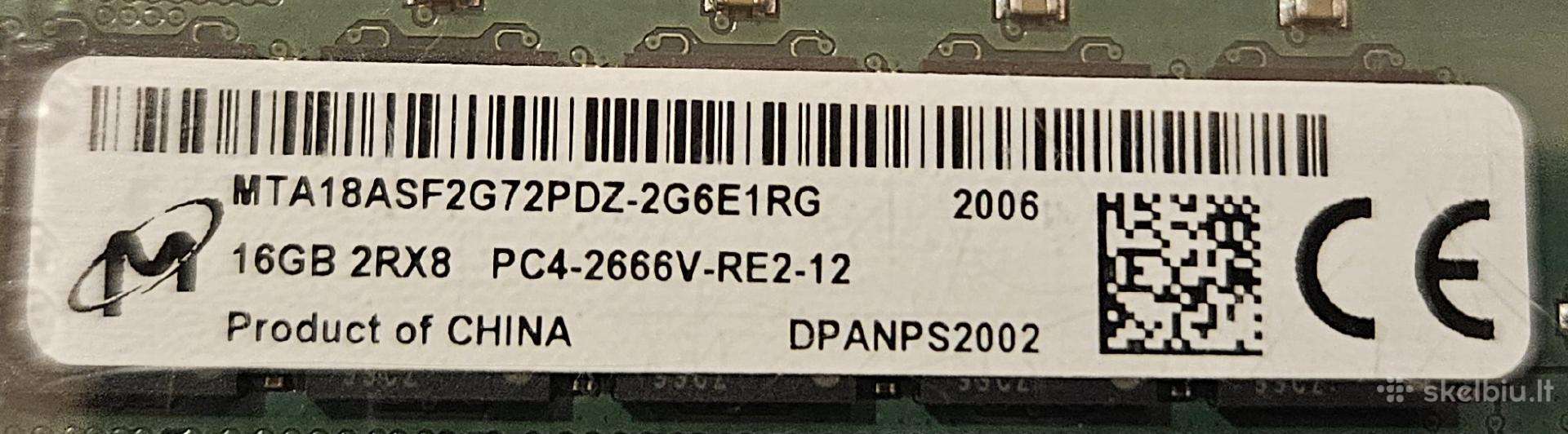 Micron 64gb (4x16gb) Ddr4-2666 Ecc