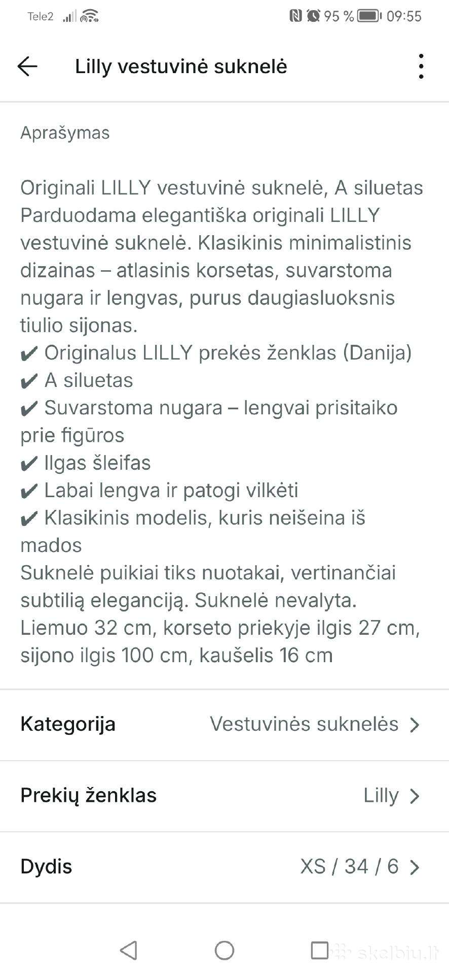 Lilly vestuvinė suknelė