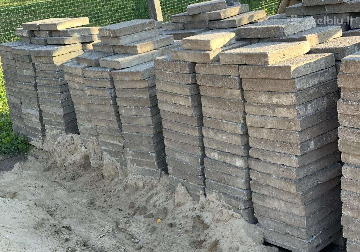 Naudotos šaligatvių plytelės