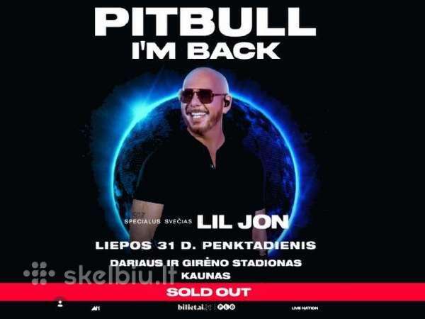Pitbull stovimas bilietas
