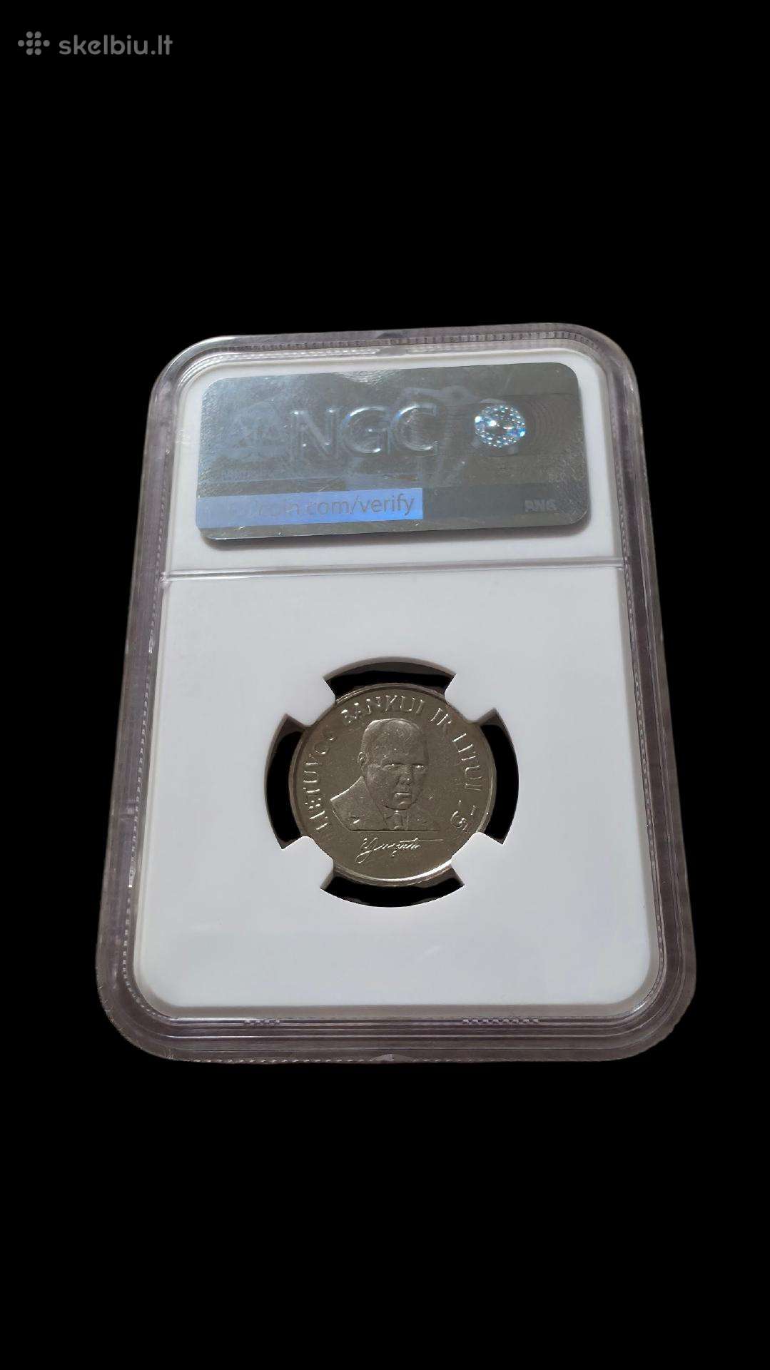 Ngc Ms 63 - Jurgutis 1 litas 1997 m.
