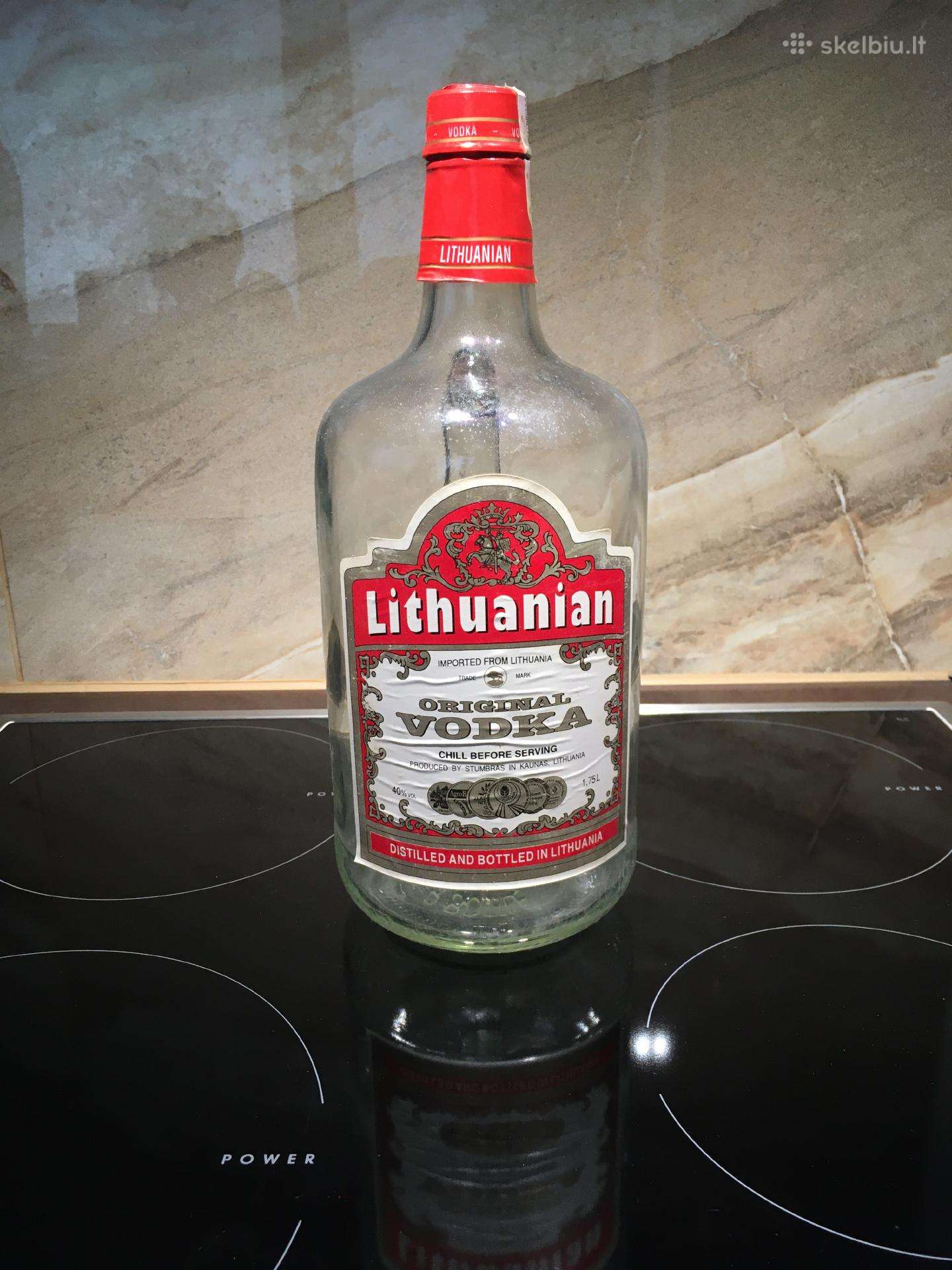 Parduodu tuščią 1,75 l butelį