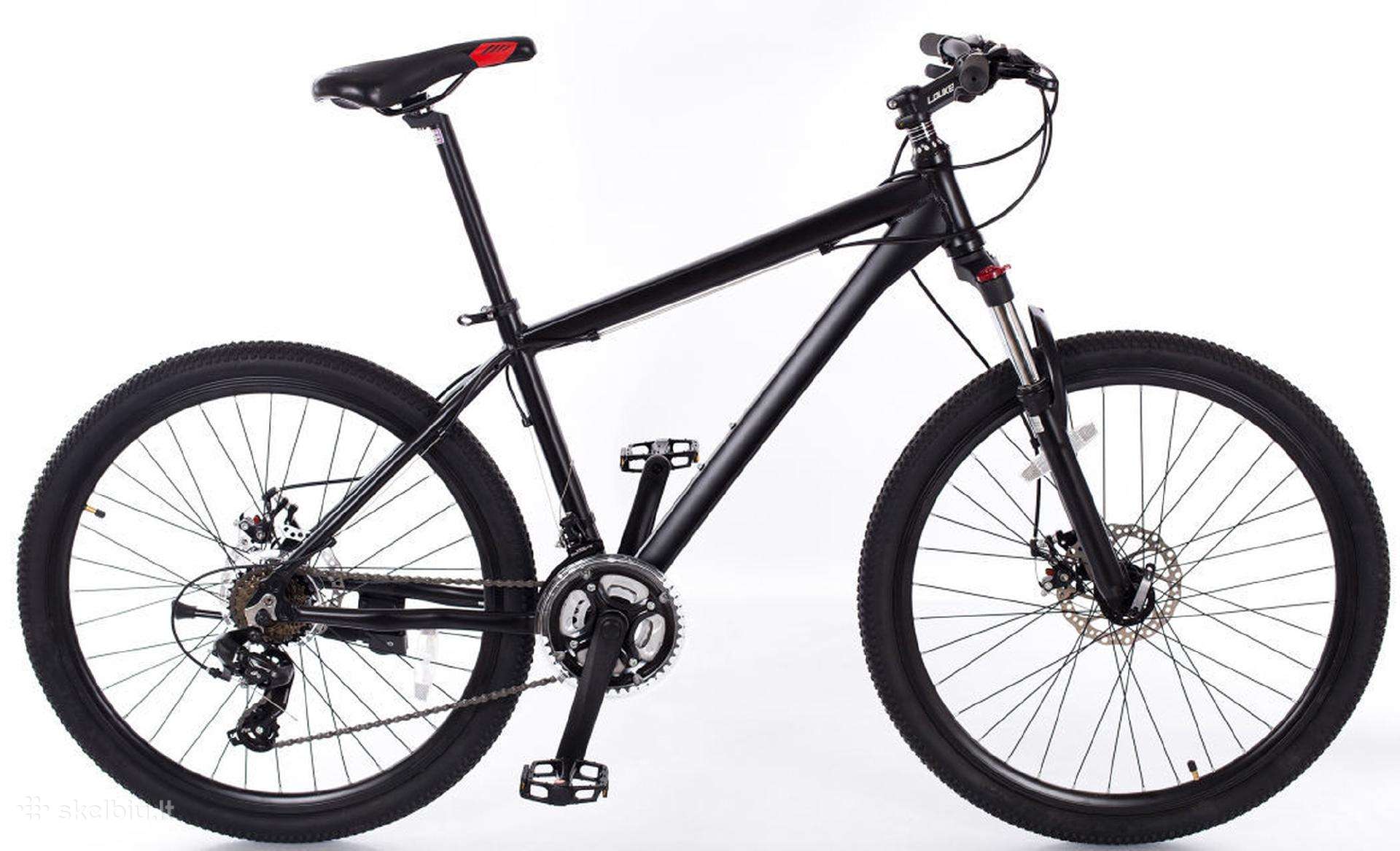 Dviratis kalnų Louke, 26 ", 18" rėmas, juoda sp.