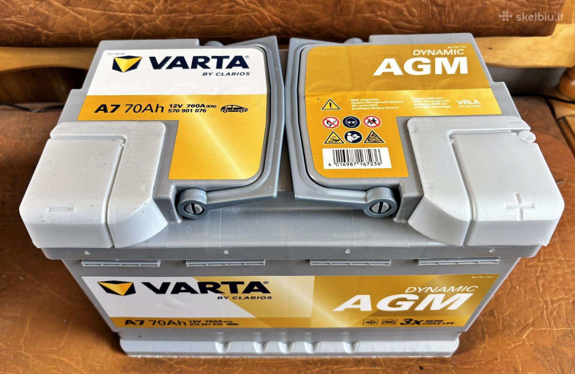 Varta 70ah 760a Start-stop Agm akumuliatorius