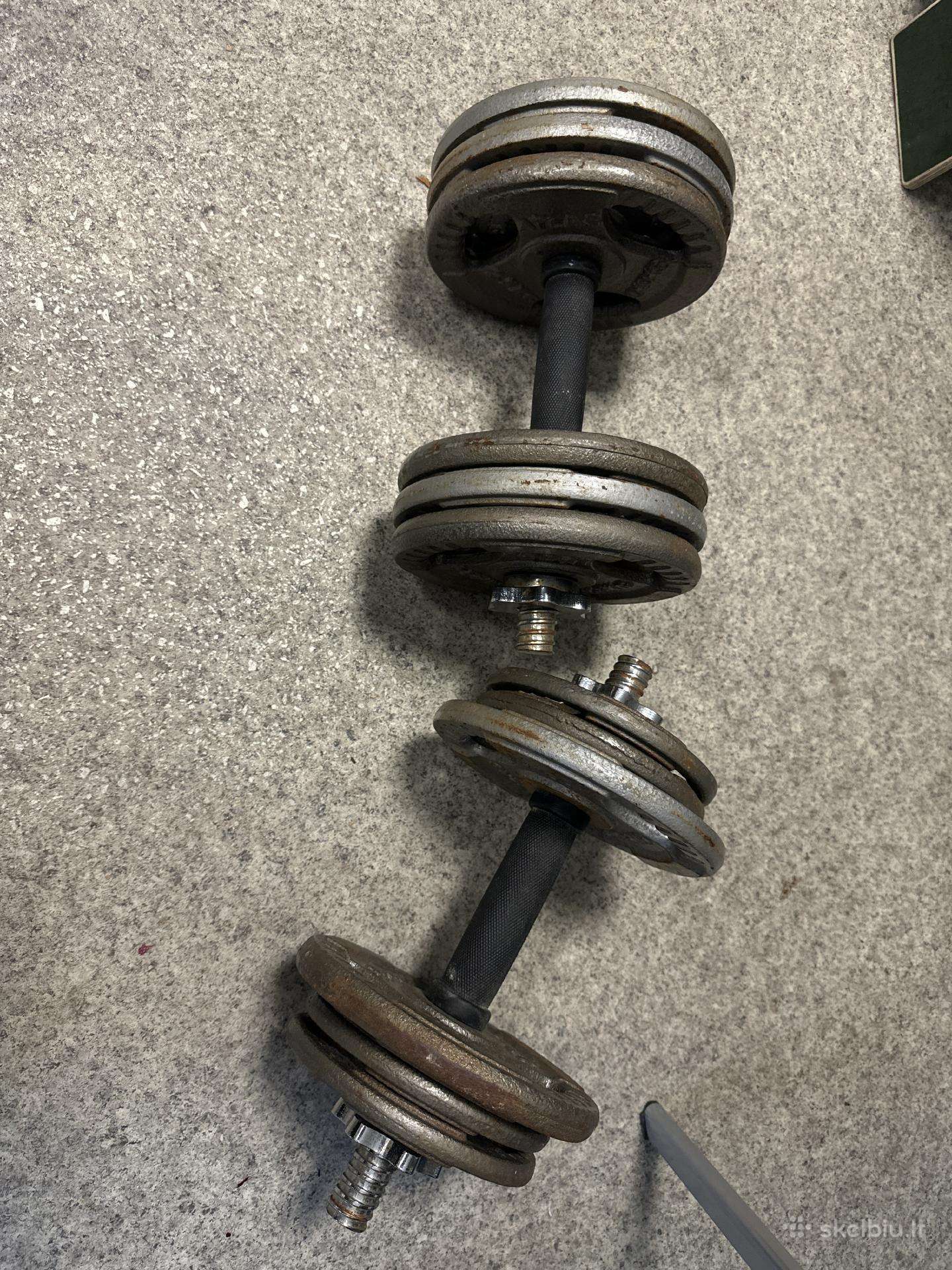 Sulankstomi hanteliai / Adjustable dumbbells