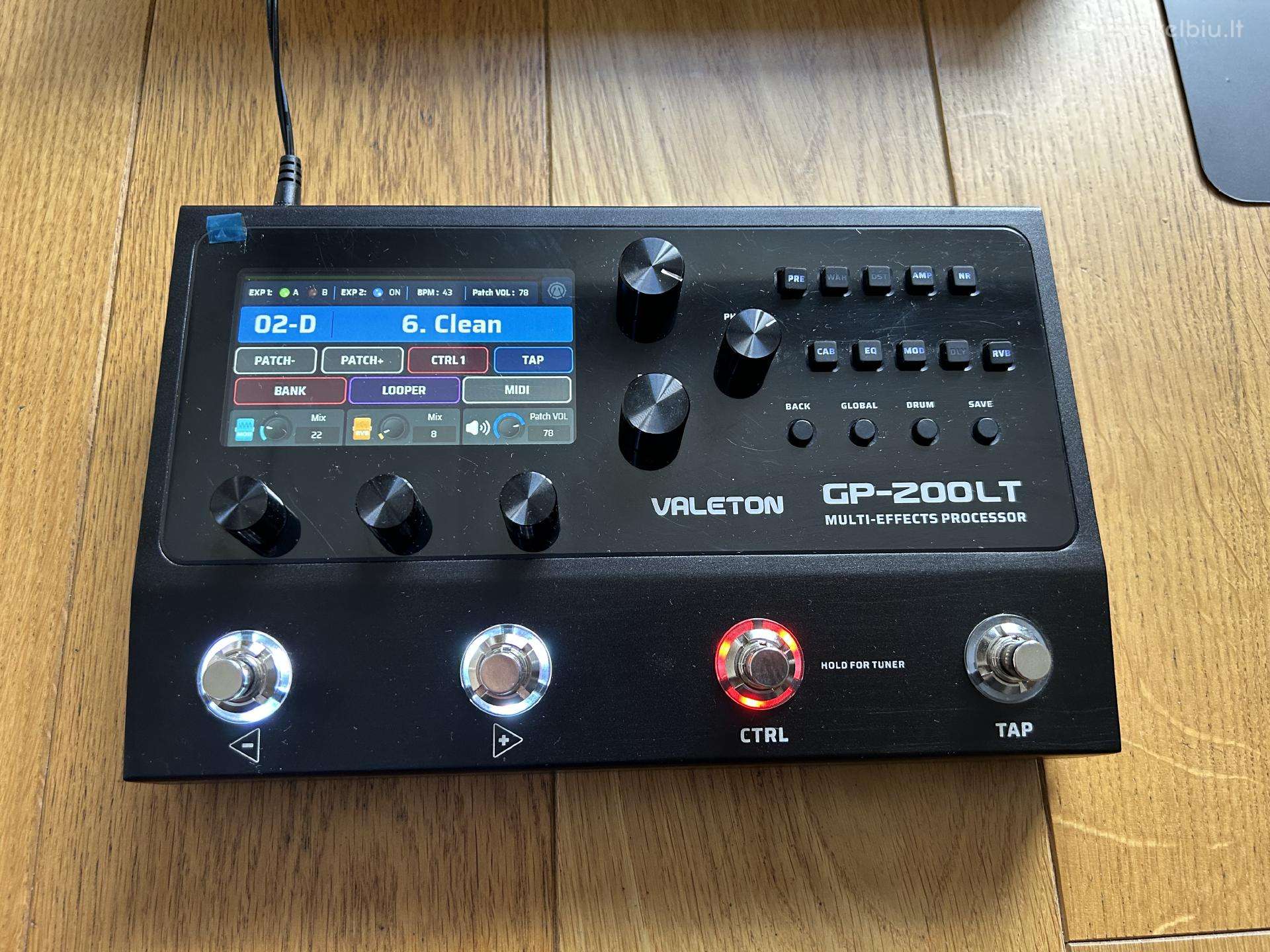 Gitaros efektų procesorius Valeton Gp-200 Lt