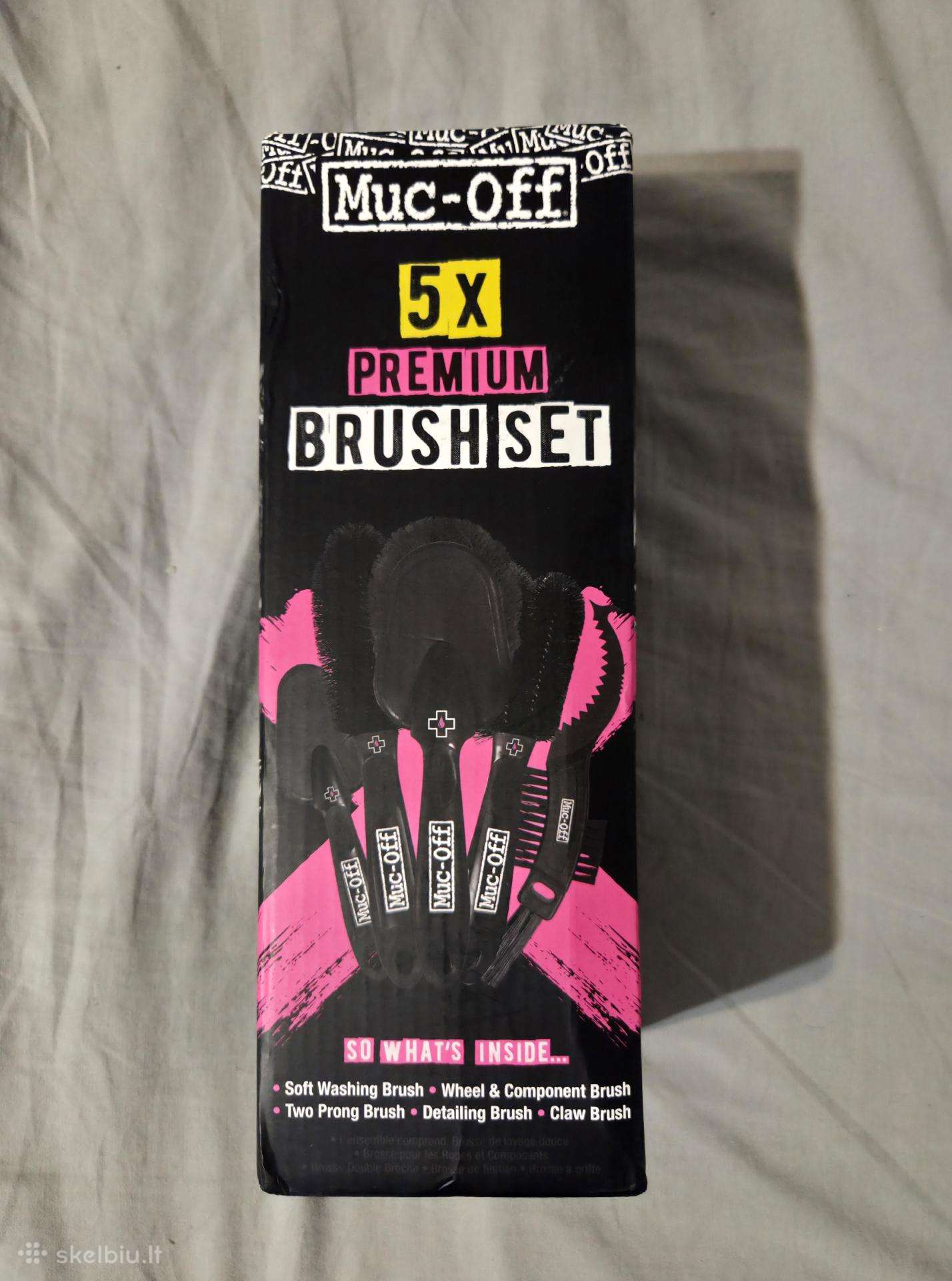 Muc off 5x Premium šepečių komplektas naujas