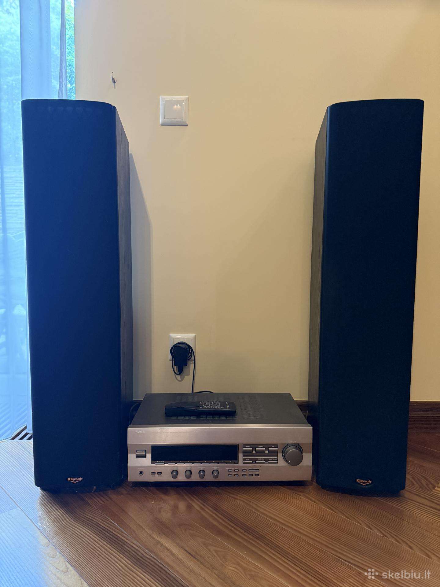 Klipsch Sf-2 grindinės kolonėlės+yamaha Rx-396rds