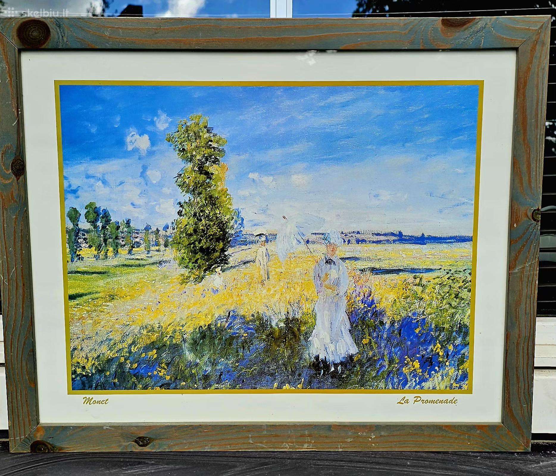Monet „La Promenade“ paveikslas /reprodukcija
