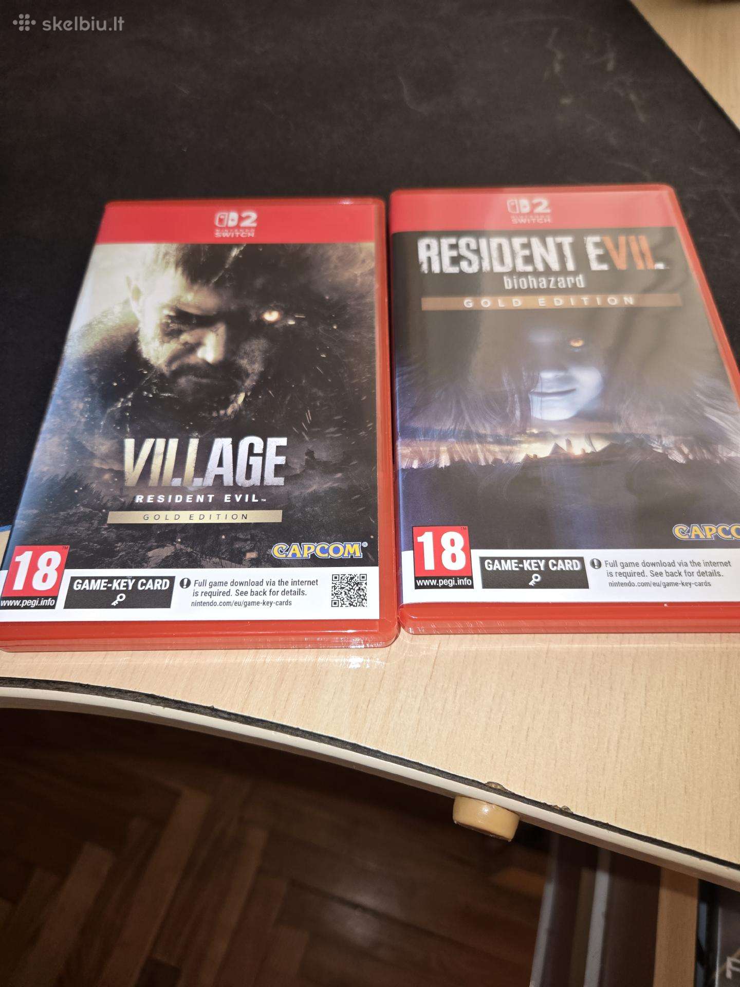Resident evil village/7 gold editions switch 2