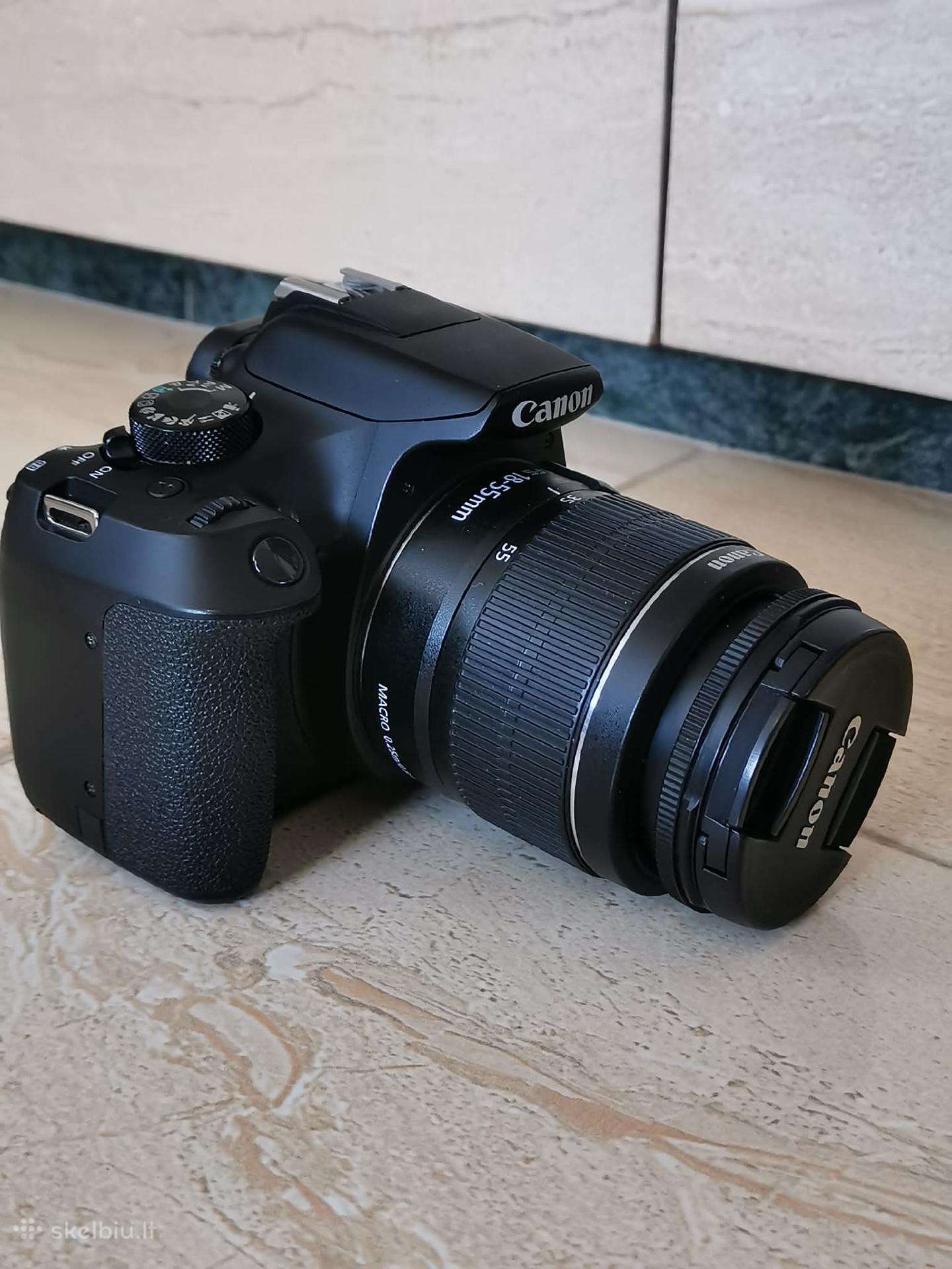 Canon fotoaparatas su objektyvu + Dovanos
