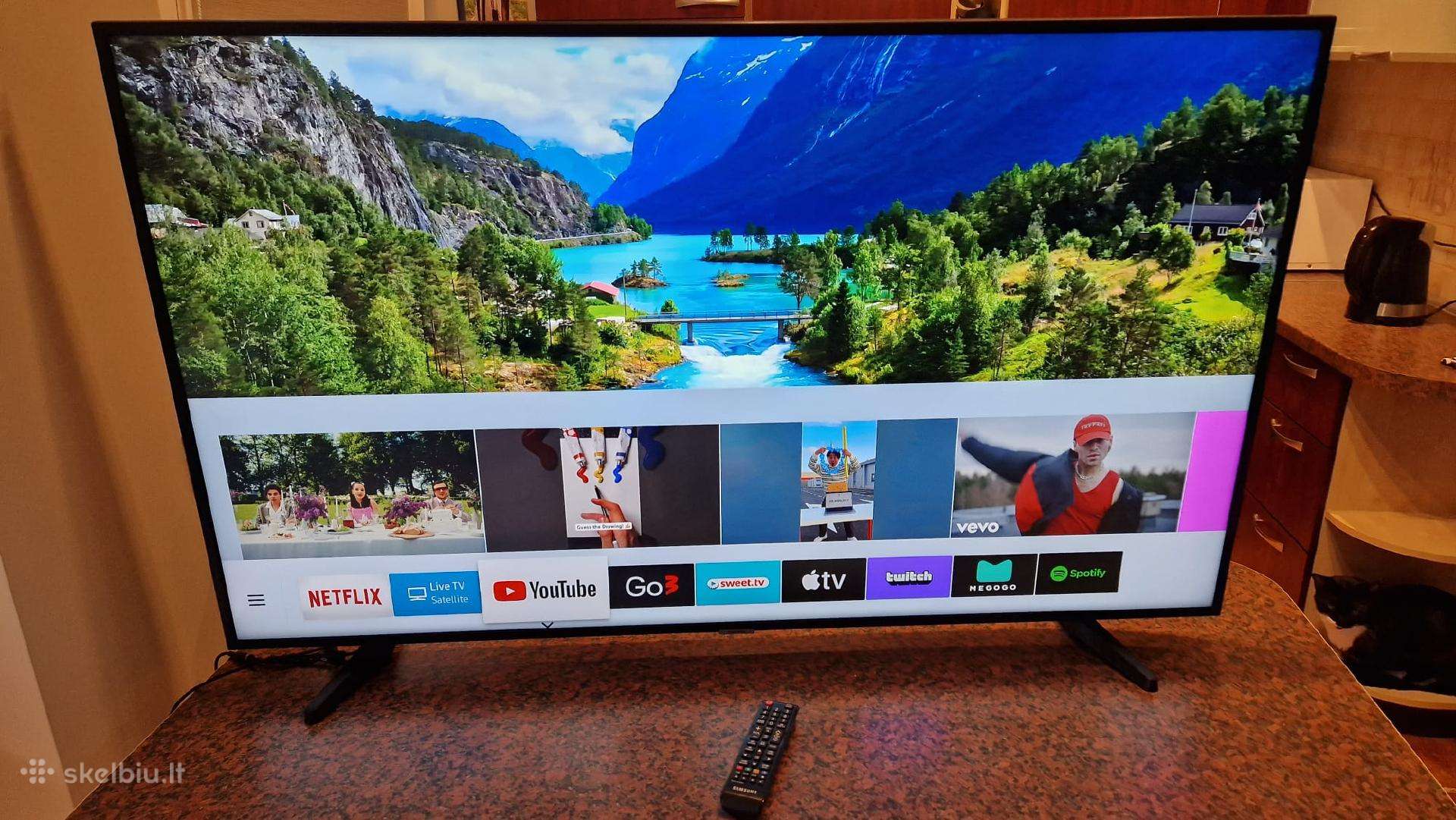 Samsung 140cm 55 inch 4k TV televizorius smart
