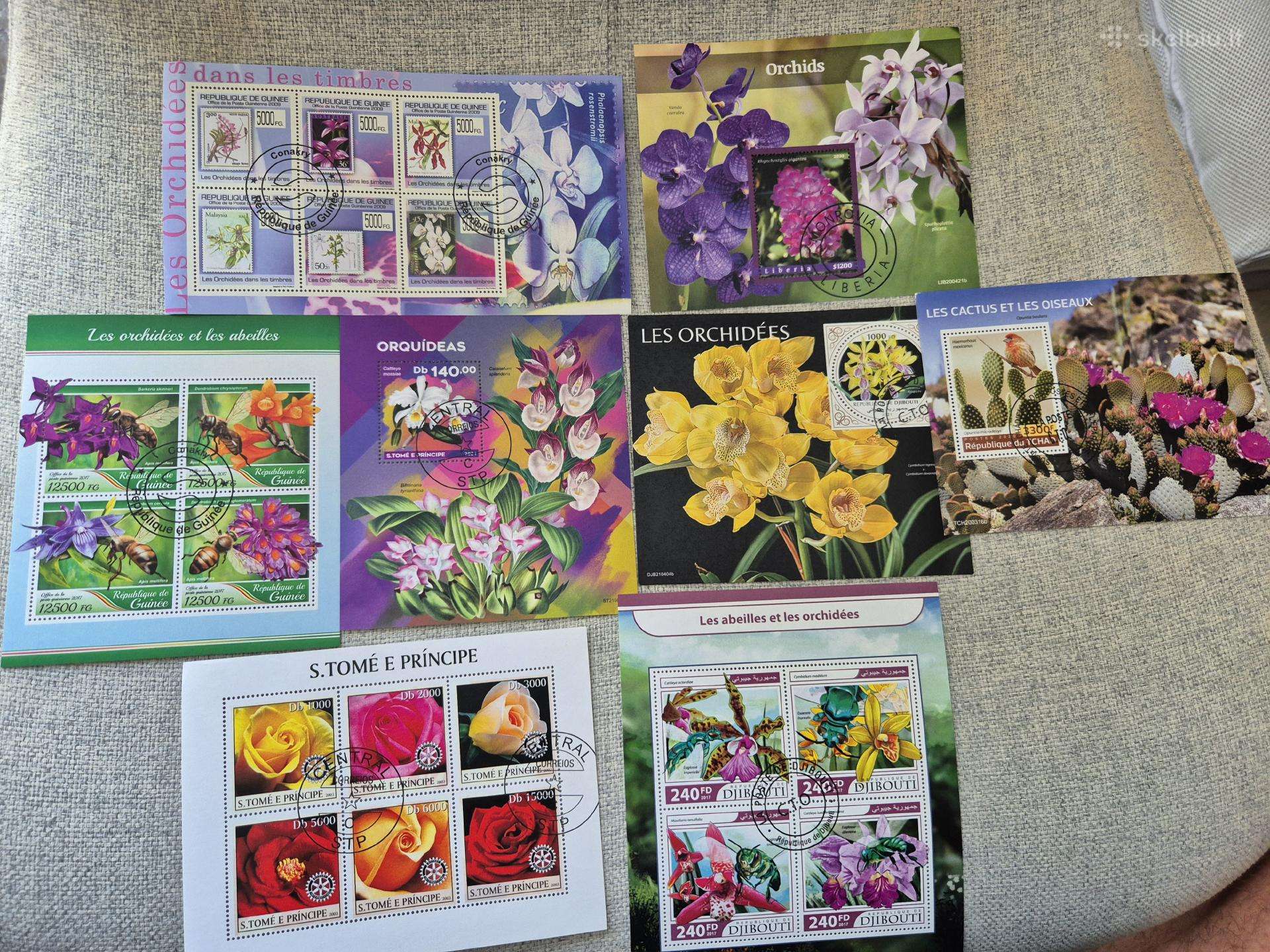 Parduodu pašto ženklus -Flora - gėlės