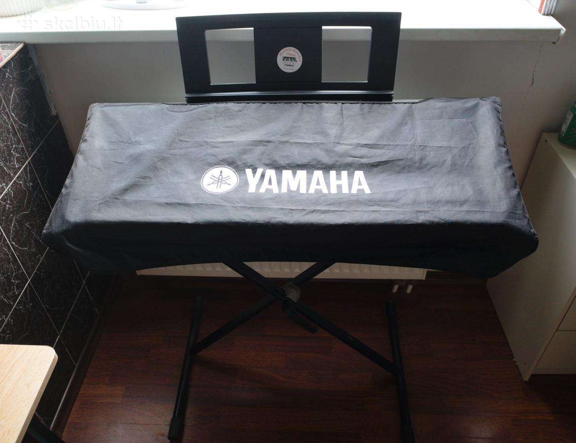 Yamaha Psr-e443 sintezatorius + stovas, apdangalas