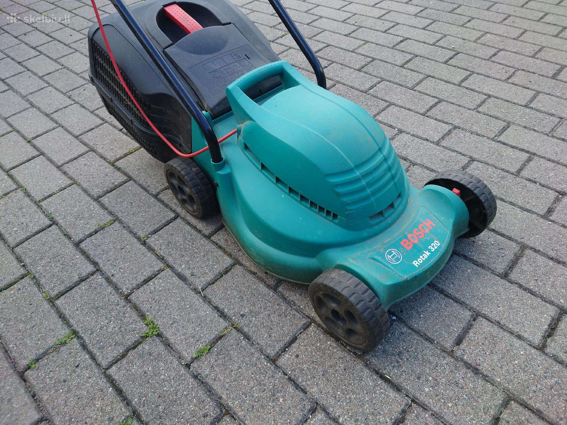 Naudota elektrinė vejapjovė Bosch Rotak 320