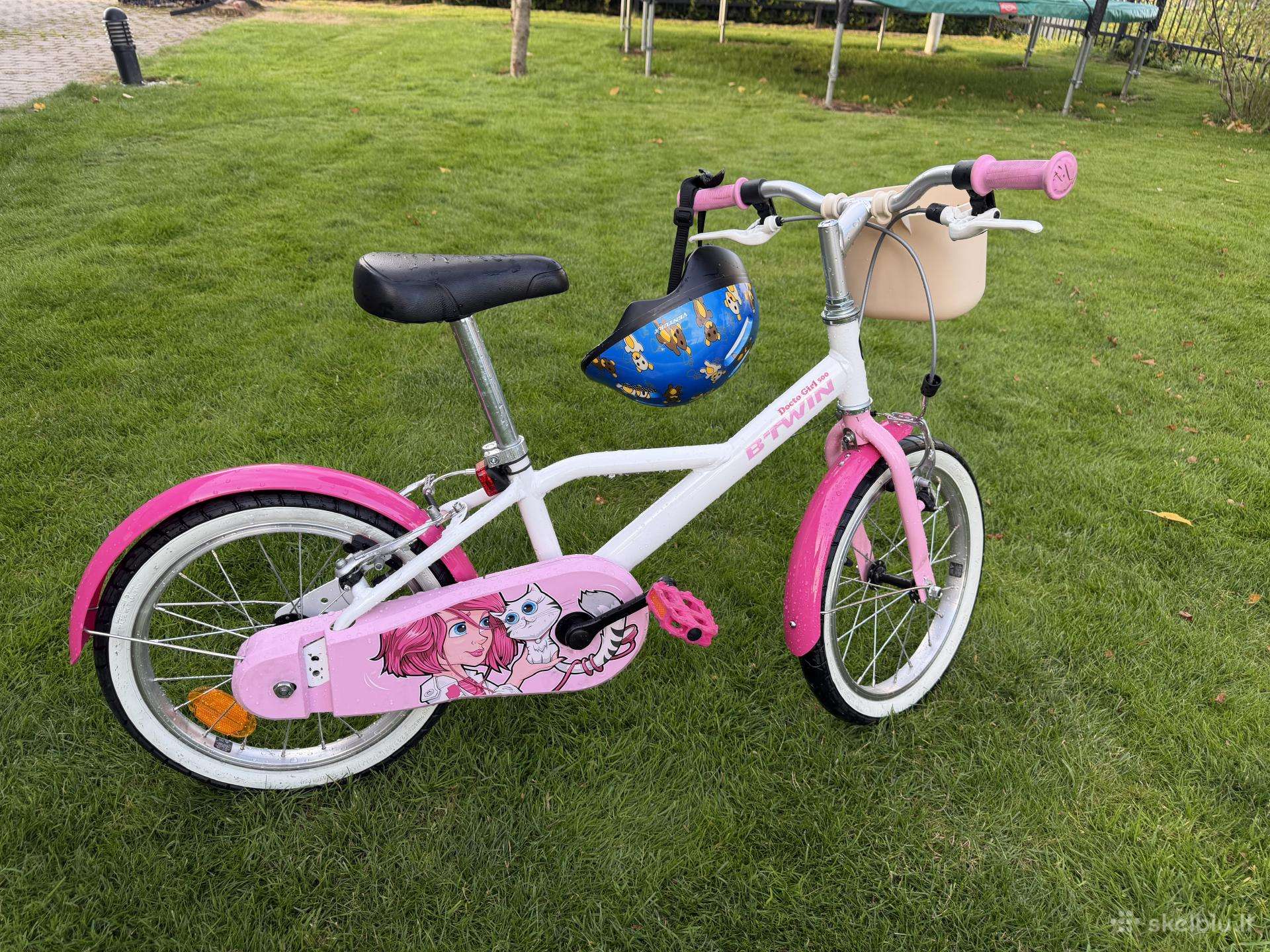Mergaitiškas dviratis B-twin Docto Girl 500