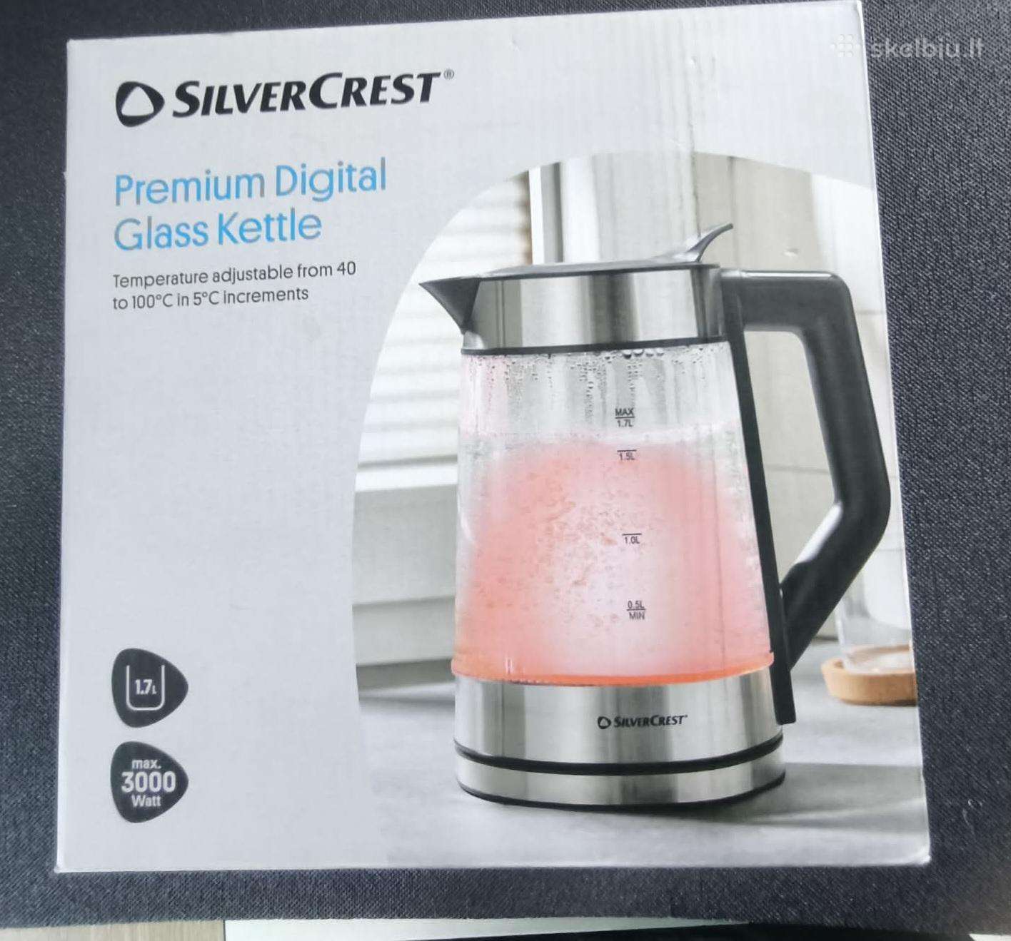 Premium" skaitmeninis stiklinis virdulys