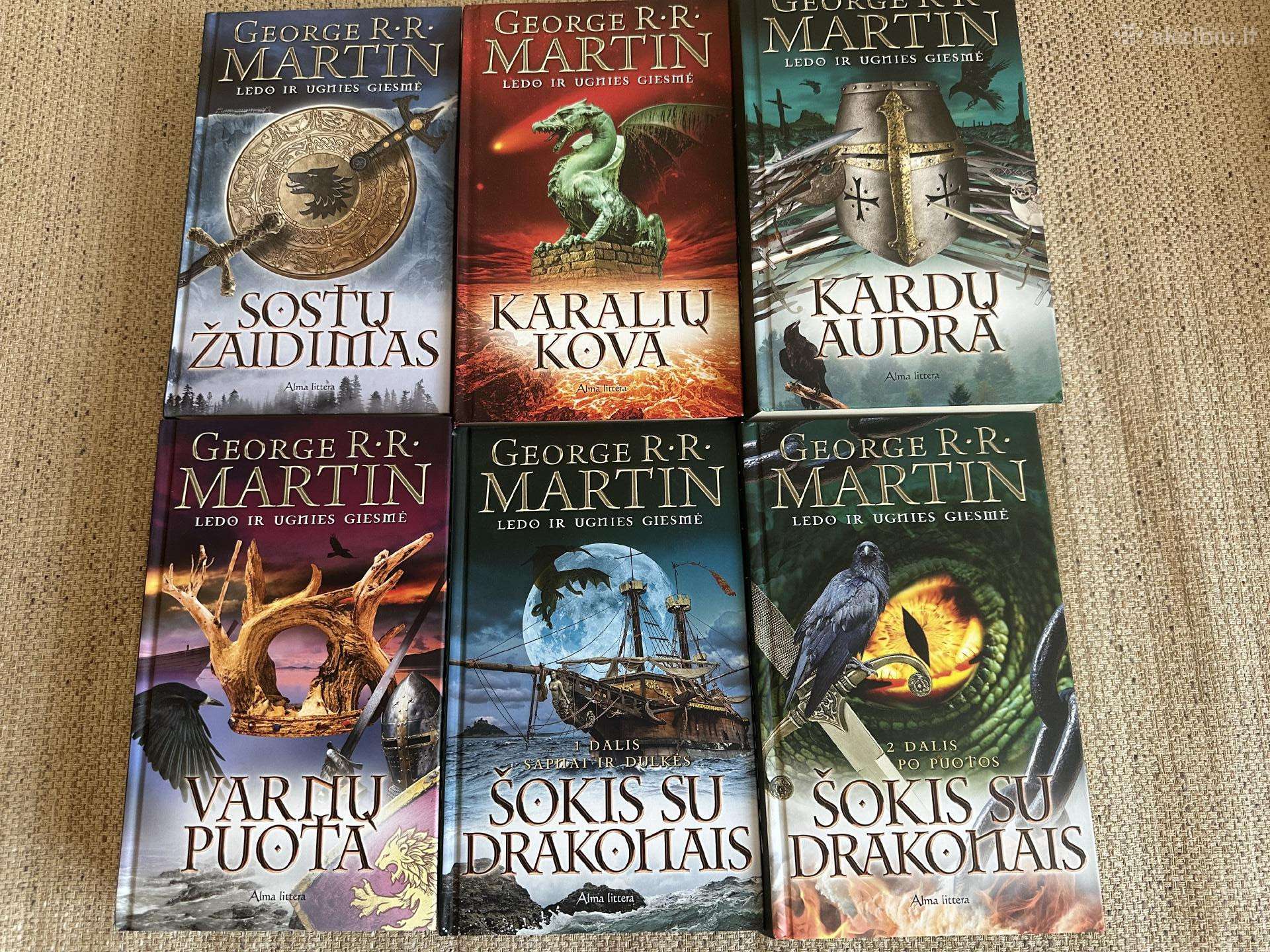 Got Sostų karai, R. R. Martin 6 knygos