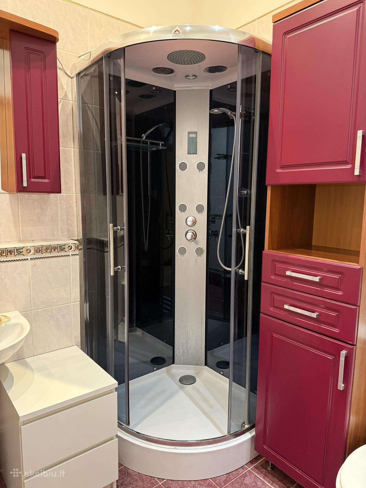 Masažinė dušo kabina 90x90 cm