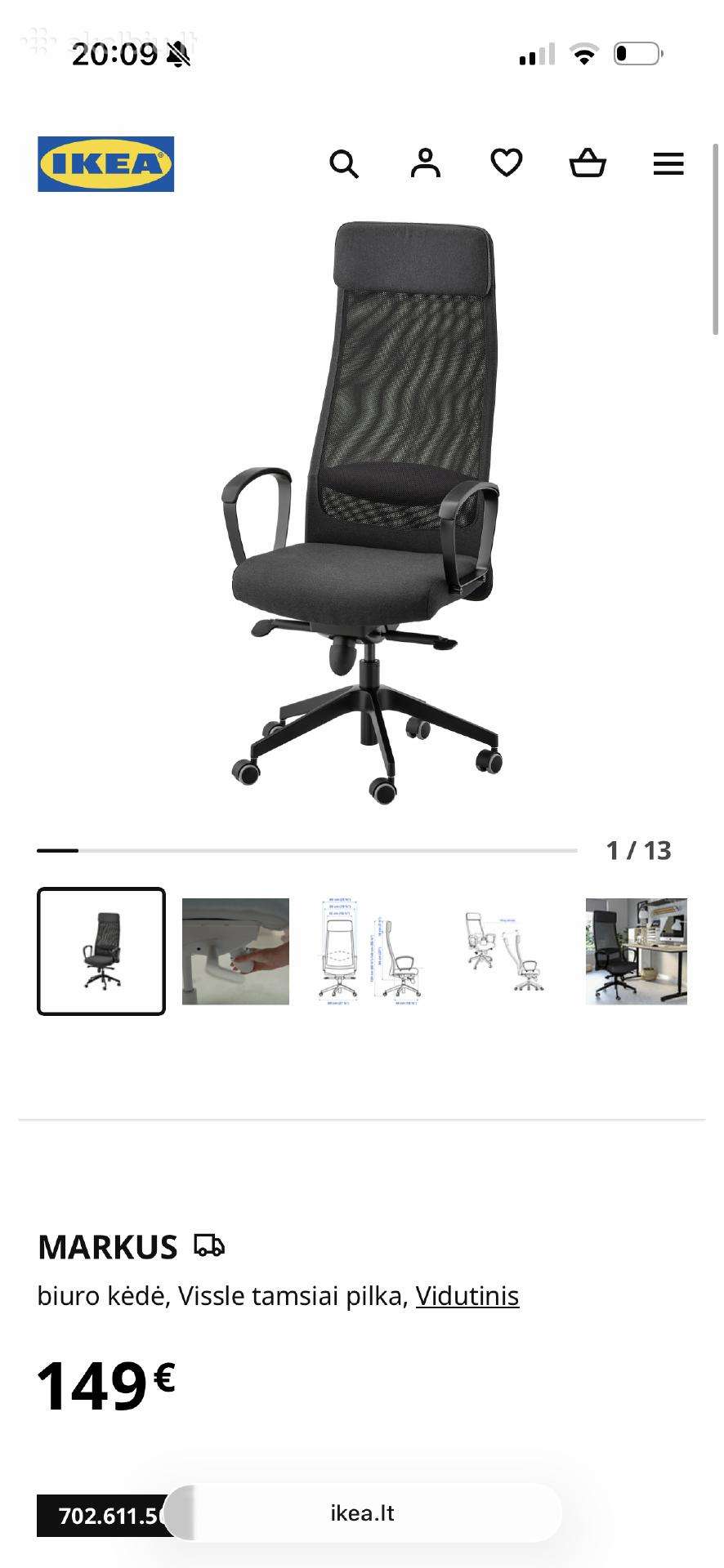 „ikea“ kėdė