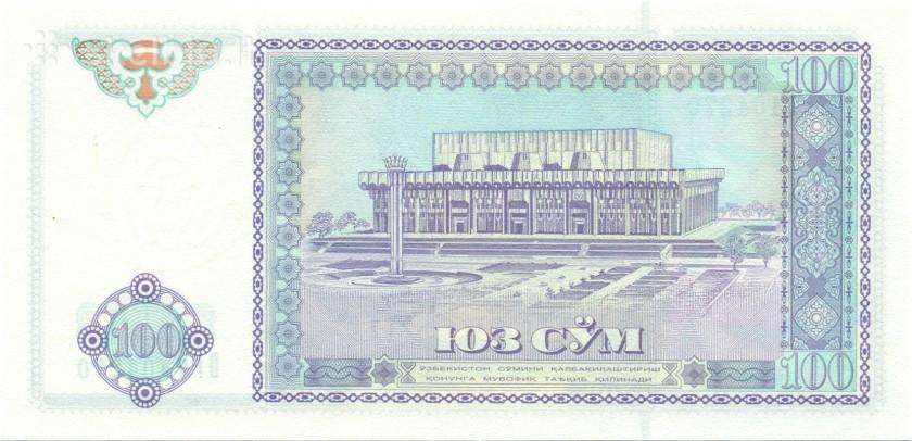 Uzbekistan 100 sum 1994. Unc. P