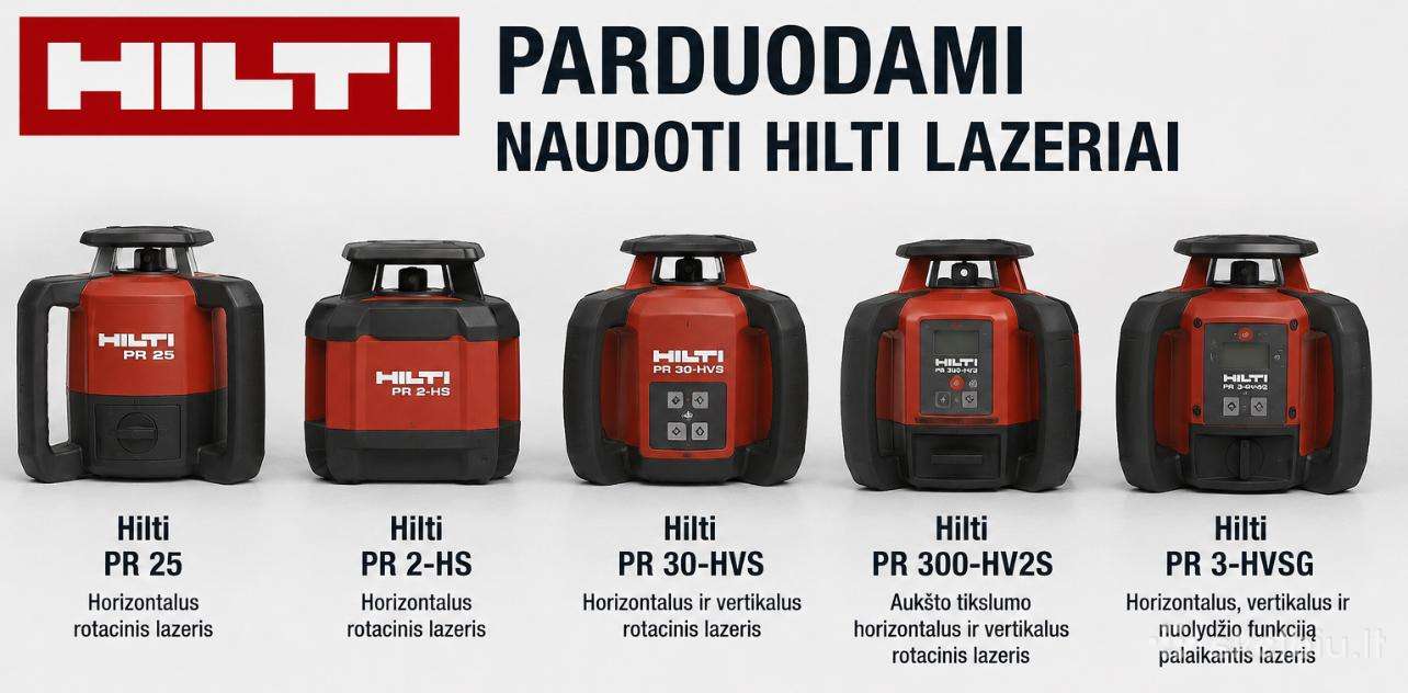 Hilti rotaciniai lazeriai
