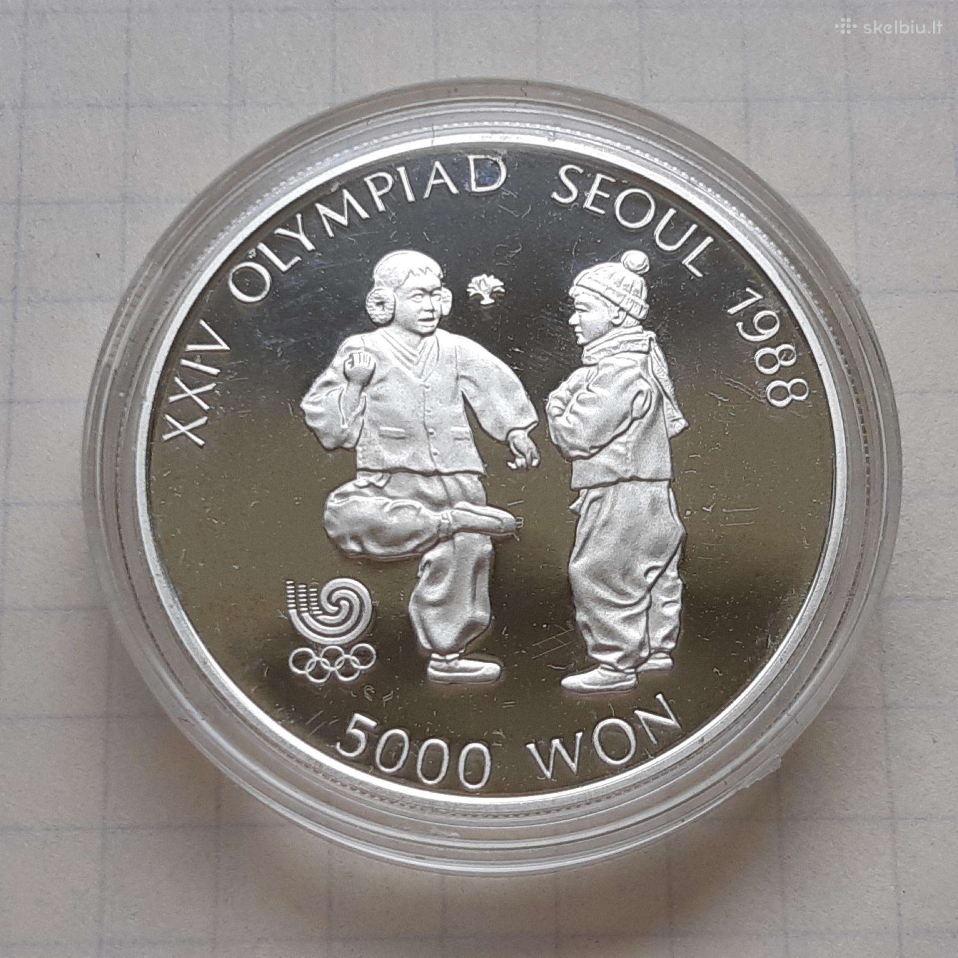 Pietų Korėja 5000 vonų sidabras 1987 Olimpiada